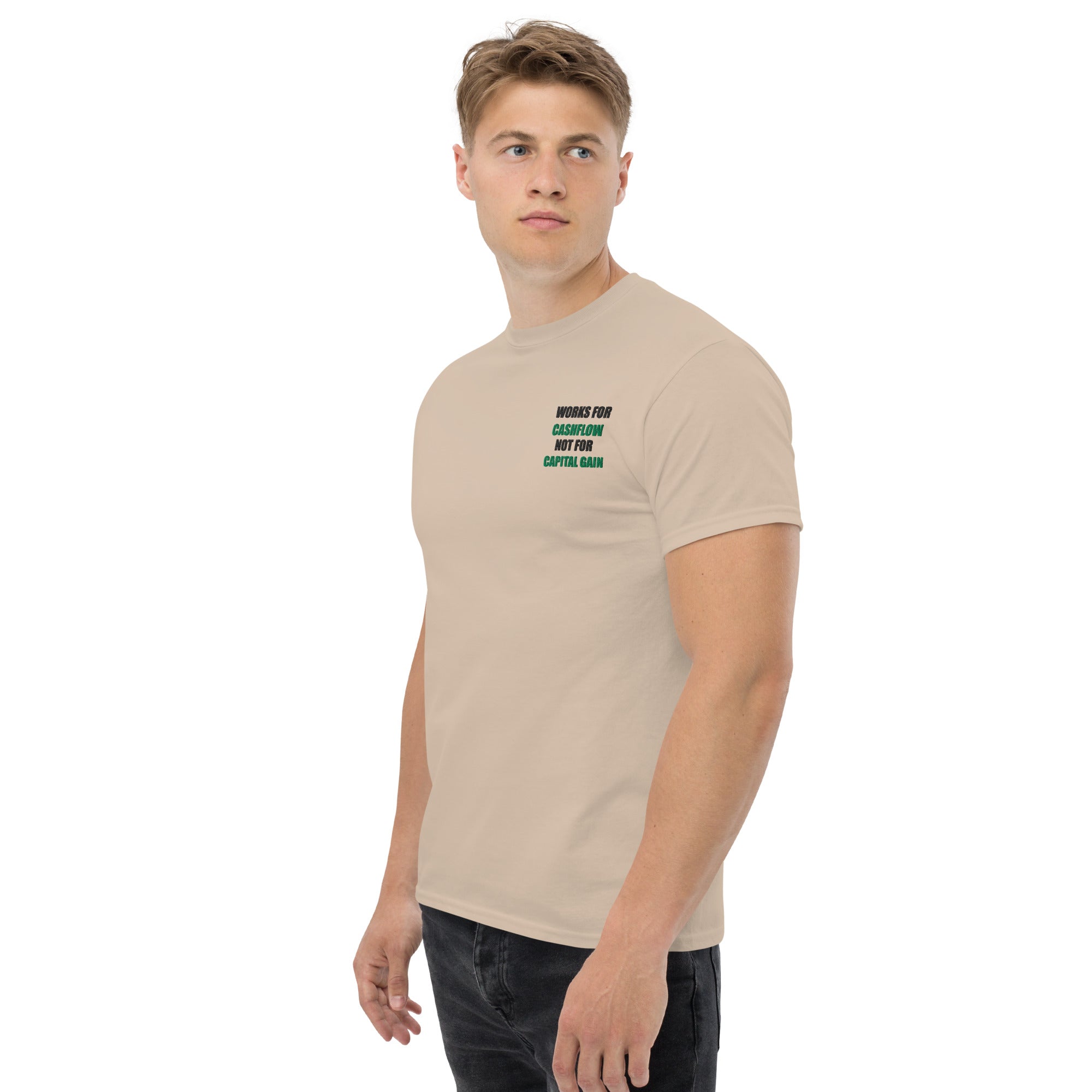 T-shirt Unisex Works Cashflow not Capitalgain-Ricamati-Biiply-Biiply