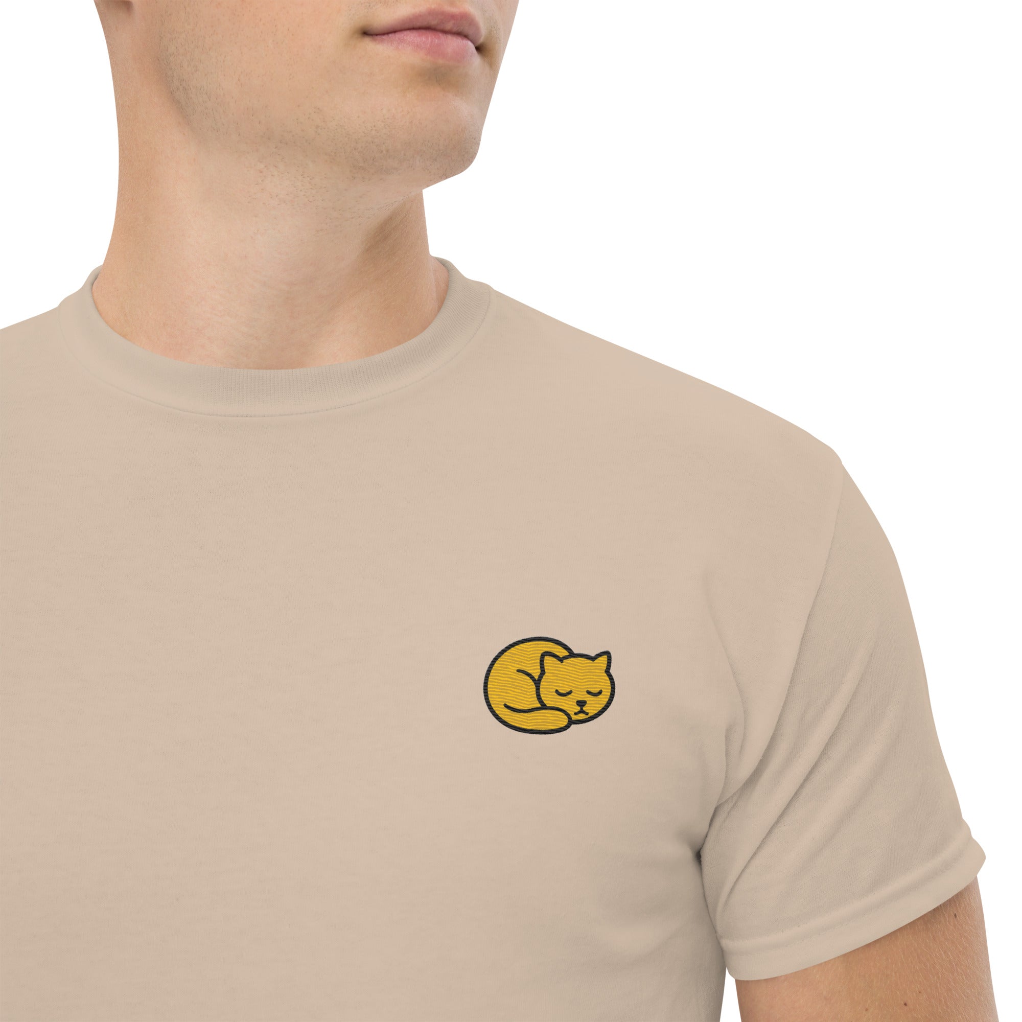 T-shirt Ricamata Unisex Gattino-Ricamati-Biiply-Biiply