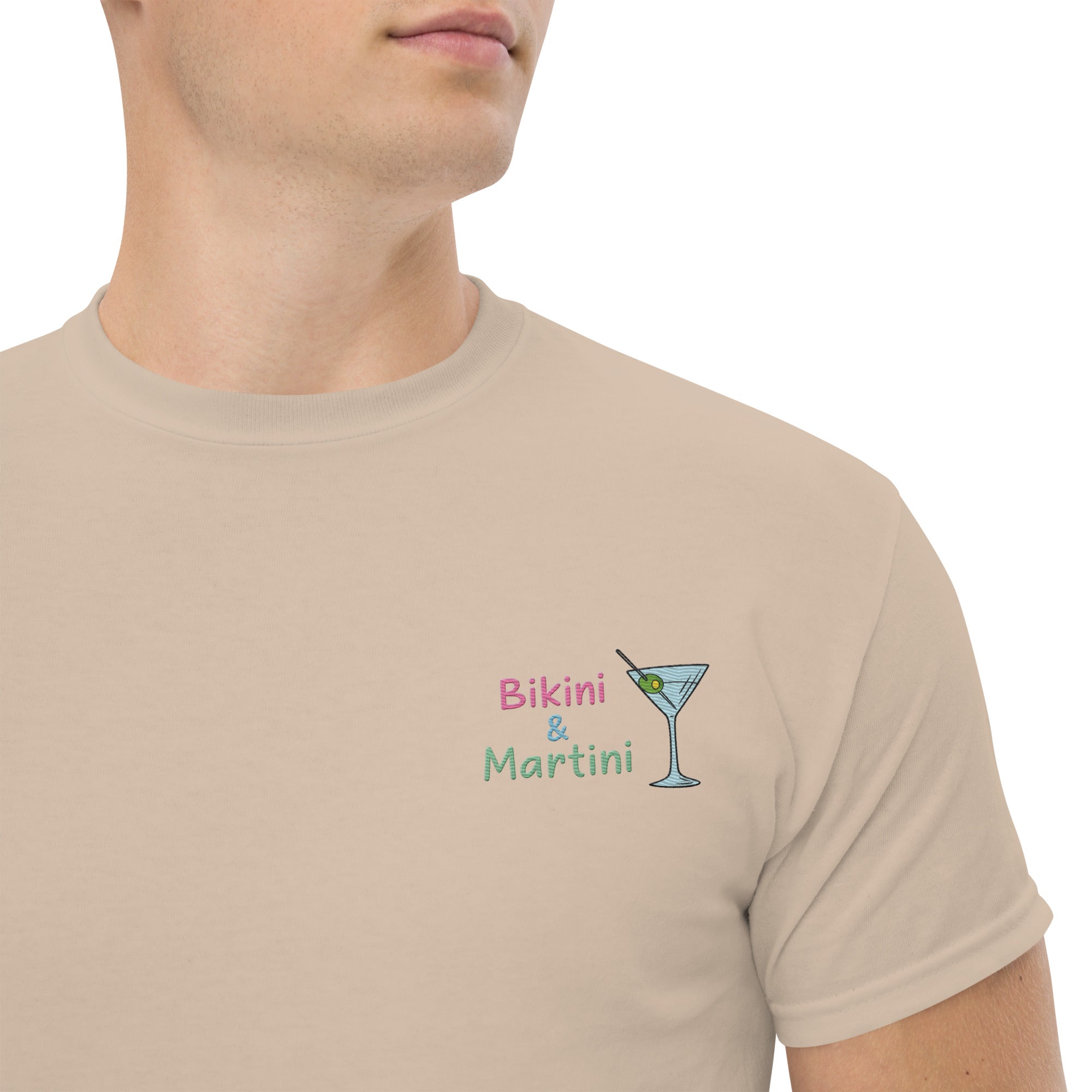 T-shirt Ricamata Unisex Bikini & Martini-Ricamati-Biiply-Sabbia-S-Biiply