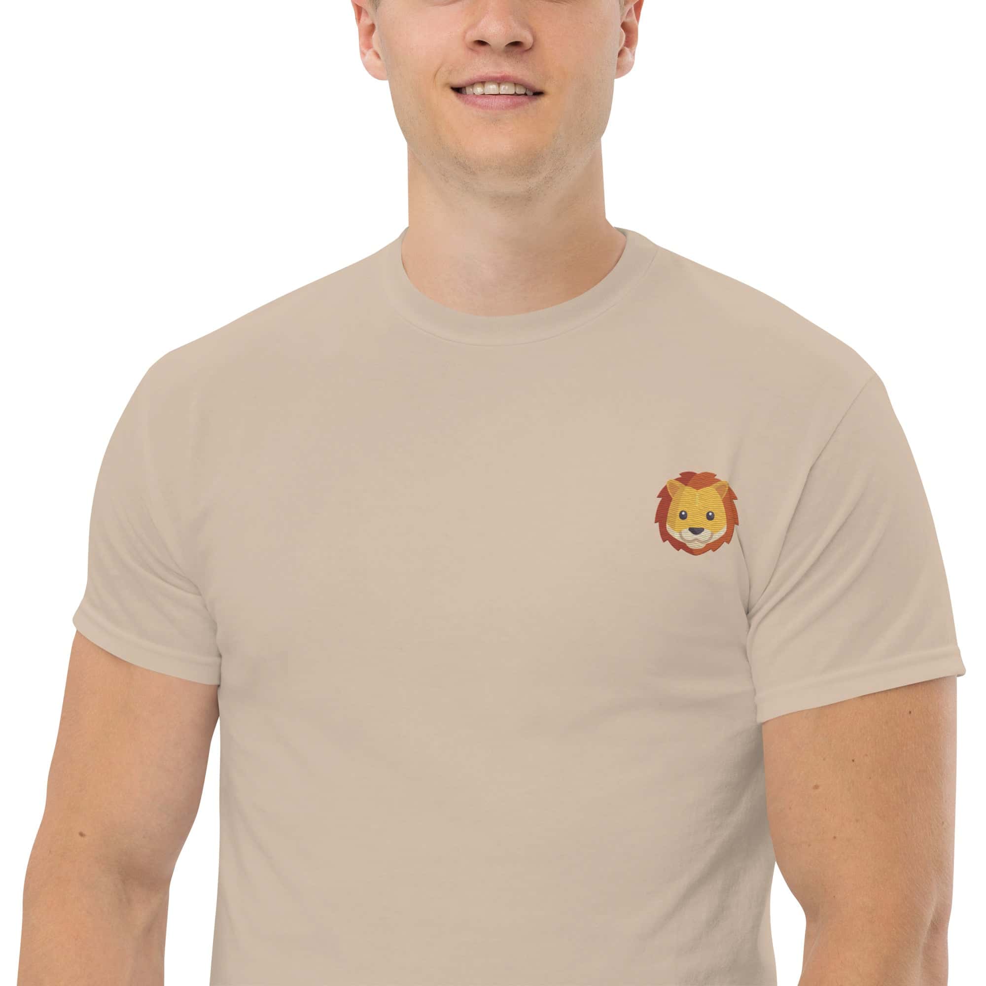 T-shirt Unisex Leone-Ricamati-Biiply-Biiply