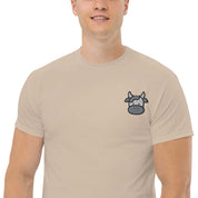 T-shirt Unisex Faccia Mucca-Ricamati-Biiply-Biiply