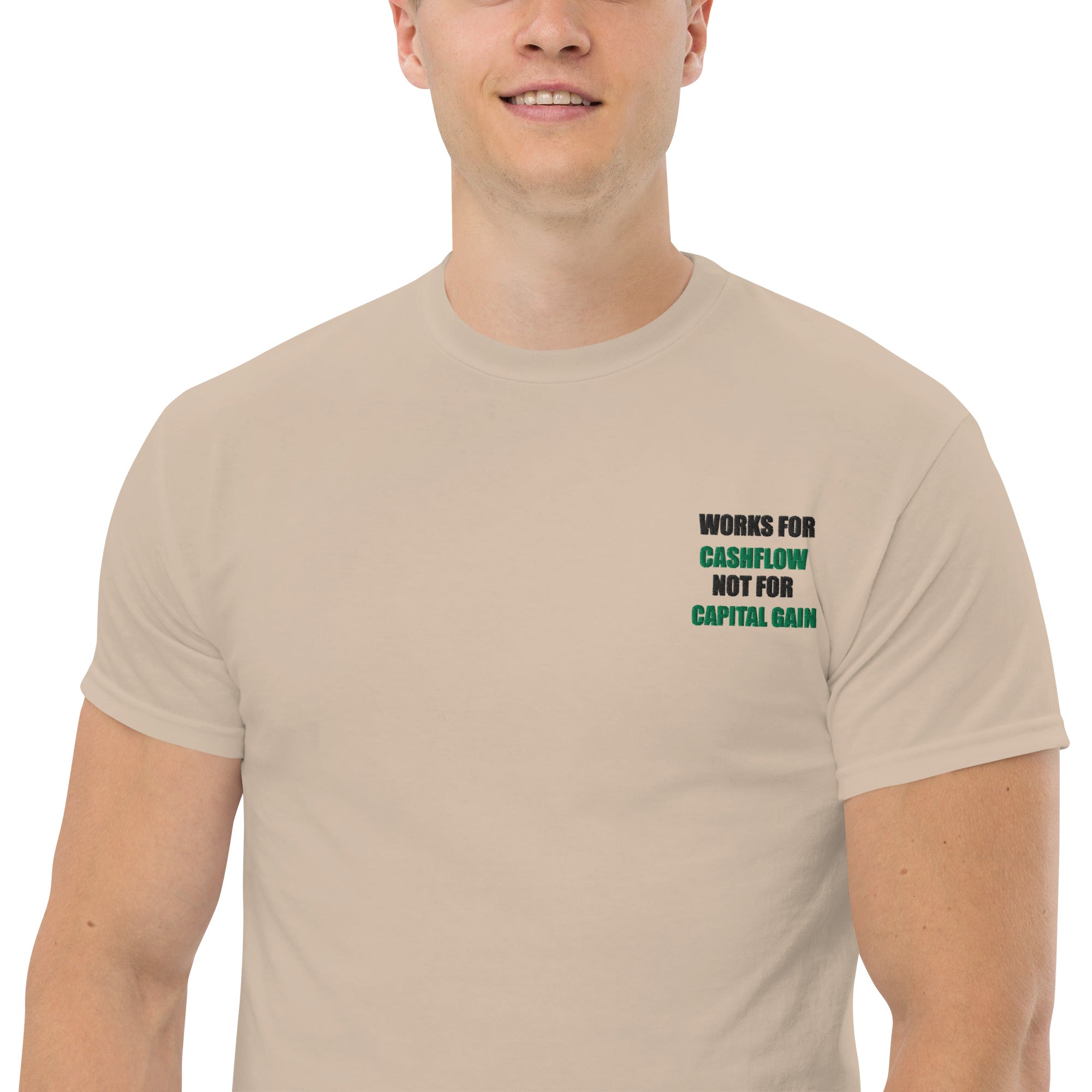 T-shirt Unisex Works Cashflow not Capitalgain-Ricamati-Biiply-Biiply
