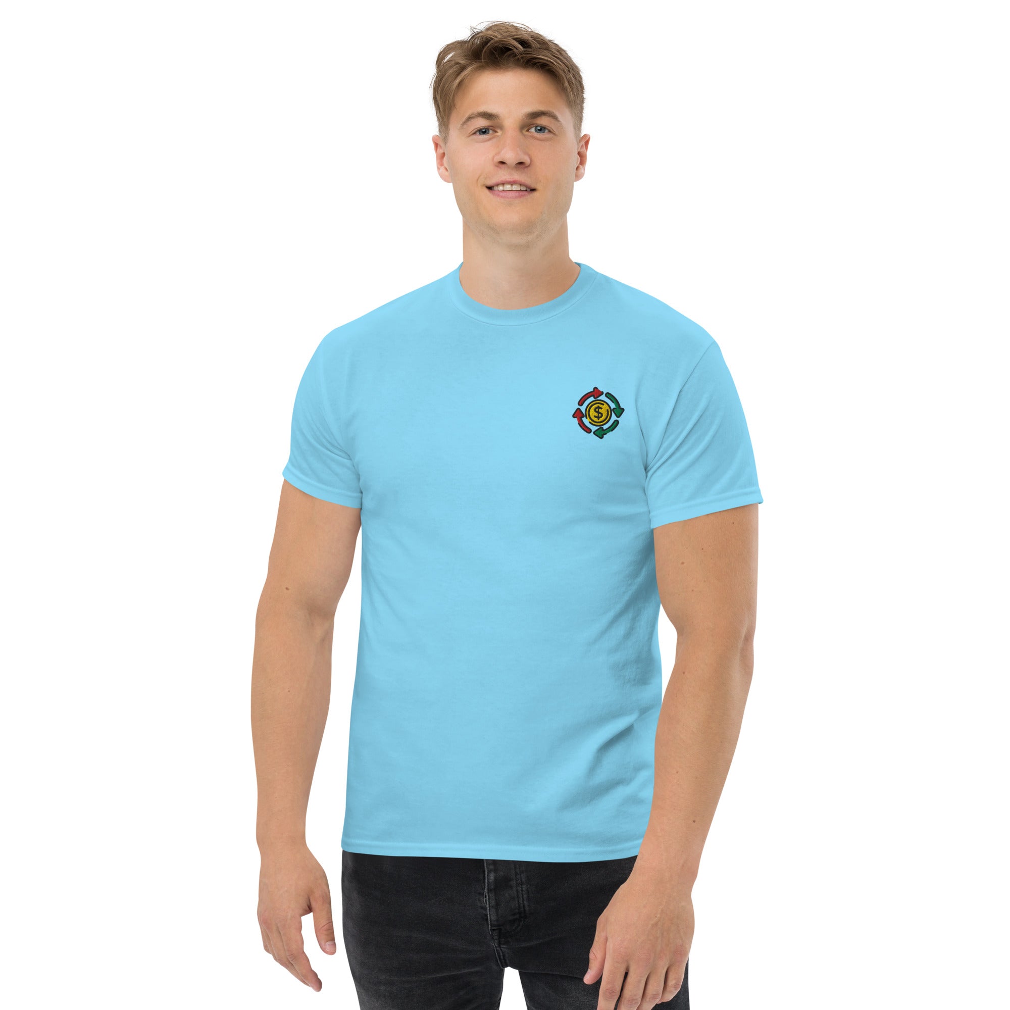 T-shirt Unisex cashflow Cirle-Ricamati-Biiply-Biiply