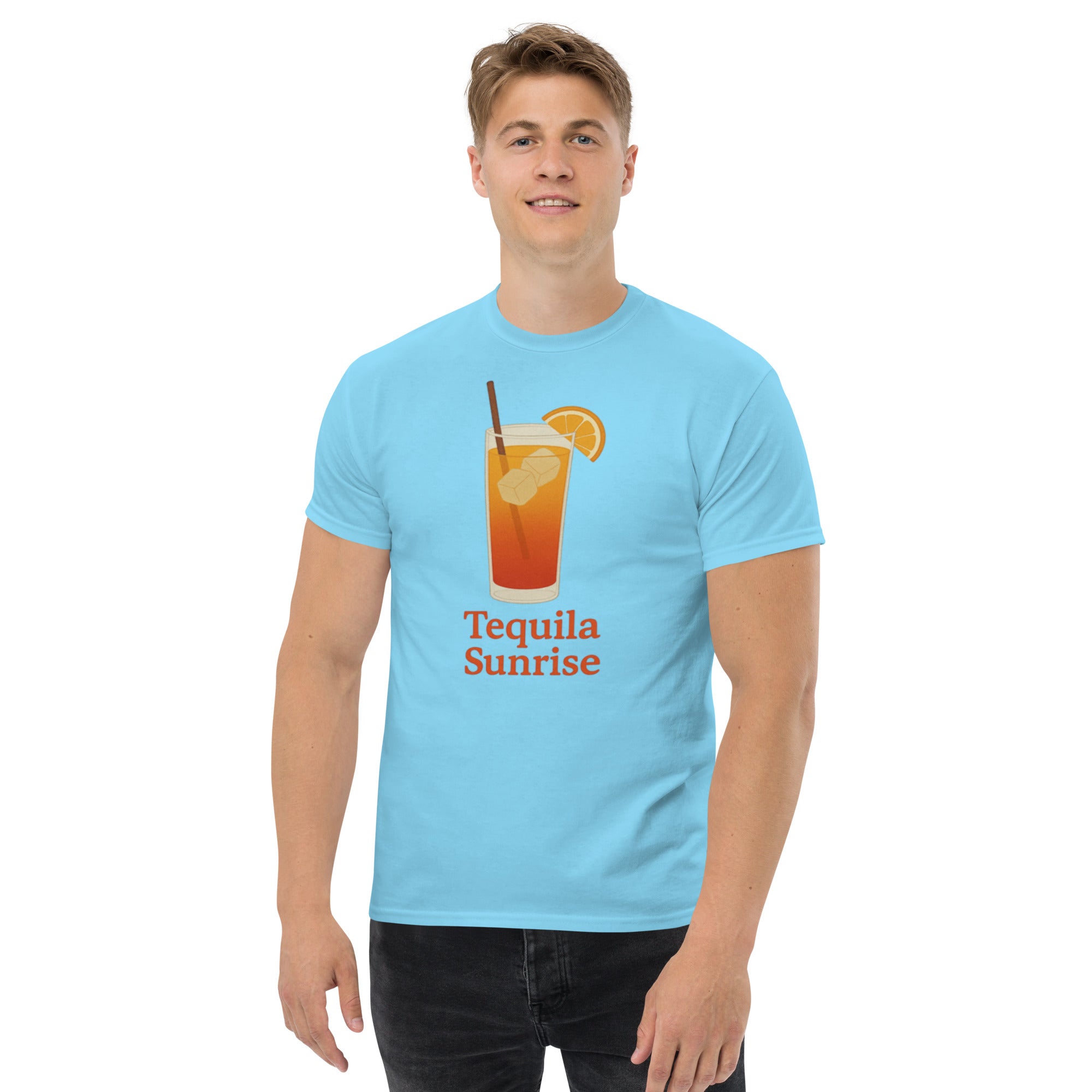 T-shirt Unisex Tequila Sunrise-DTG-Biiply-Cielo-S-Biiply