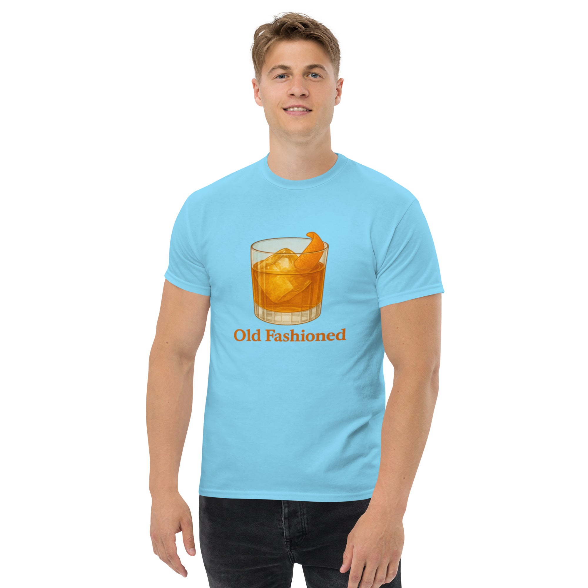 T-shirt Unisex Old Fashioned-DTG-Biiply-Cielo-S-Biiply