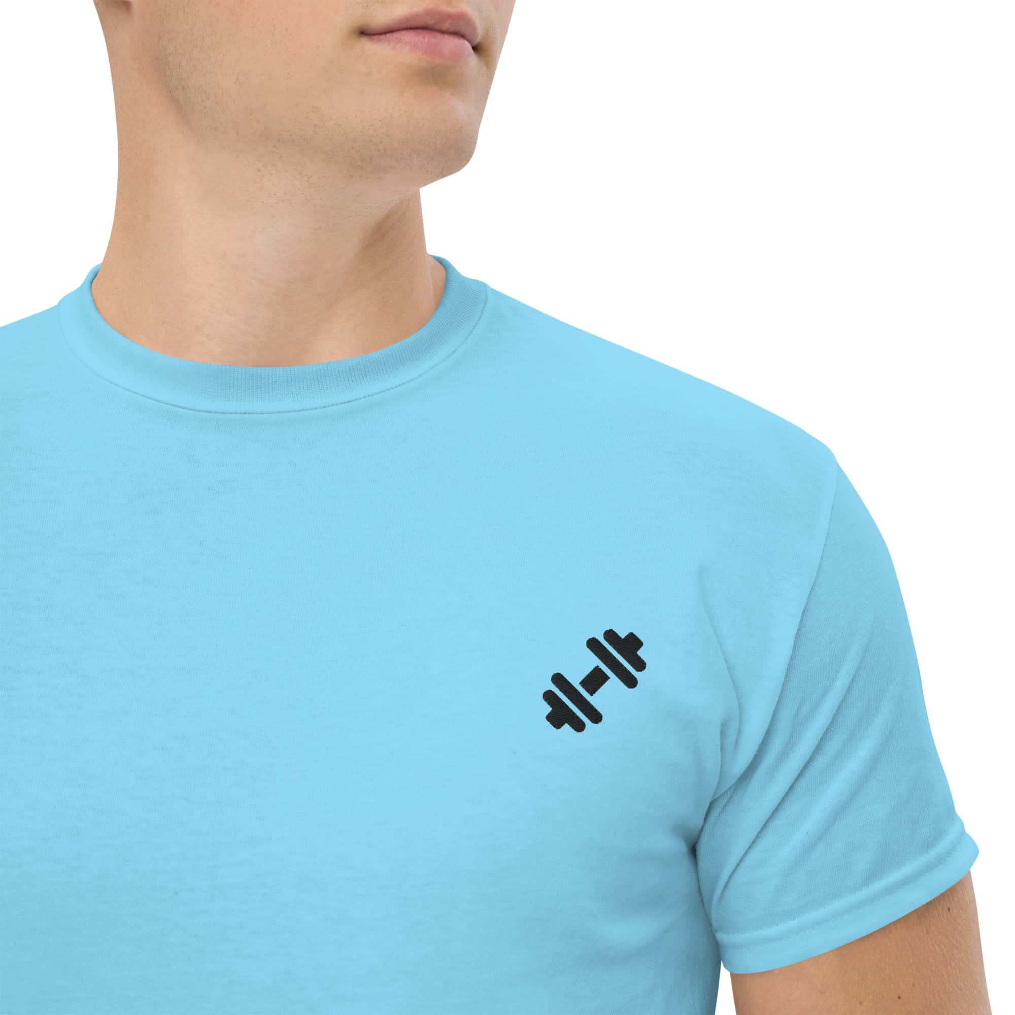 T-Shirt Unisex Pesetto-Ricamati-Biiply-Cielo-S-Biiply