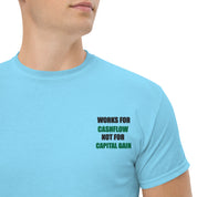 T-shirt Unisex Works Cashflow not Capitalgain-Ricamati-Biiply-Cielo-S-Biiply