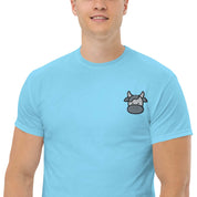 T-shirt Unisex Faccia Mucca-Ricamati-Biiply-Biiply