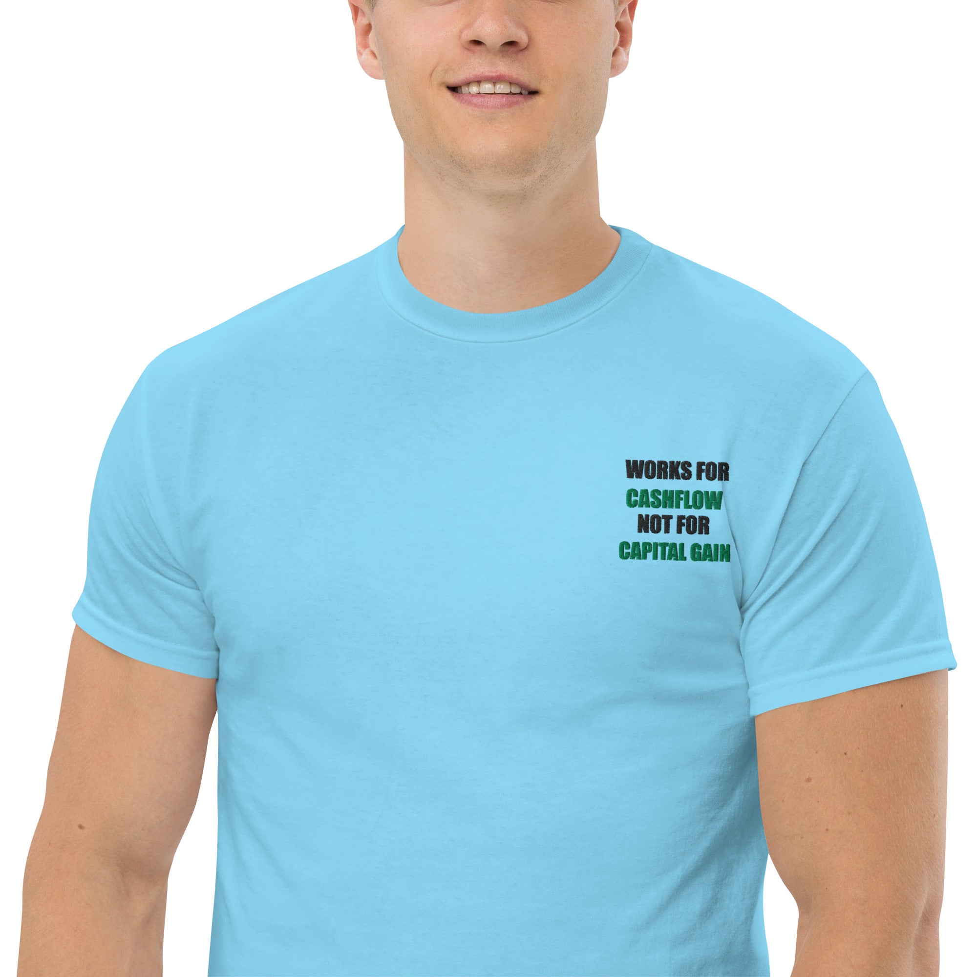 T-shirt Unisex Works Cashflow not Capitalgain-Ricamati-Biiply-Biiply