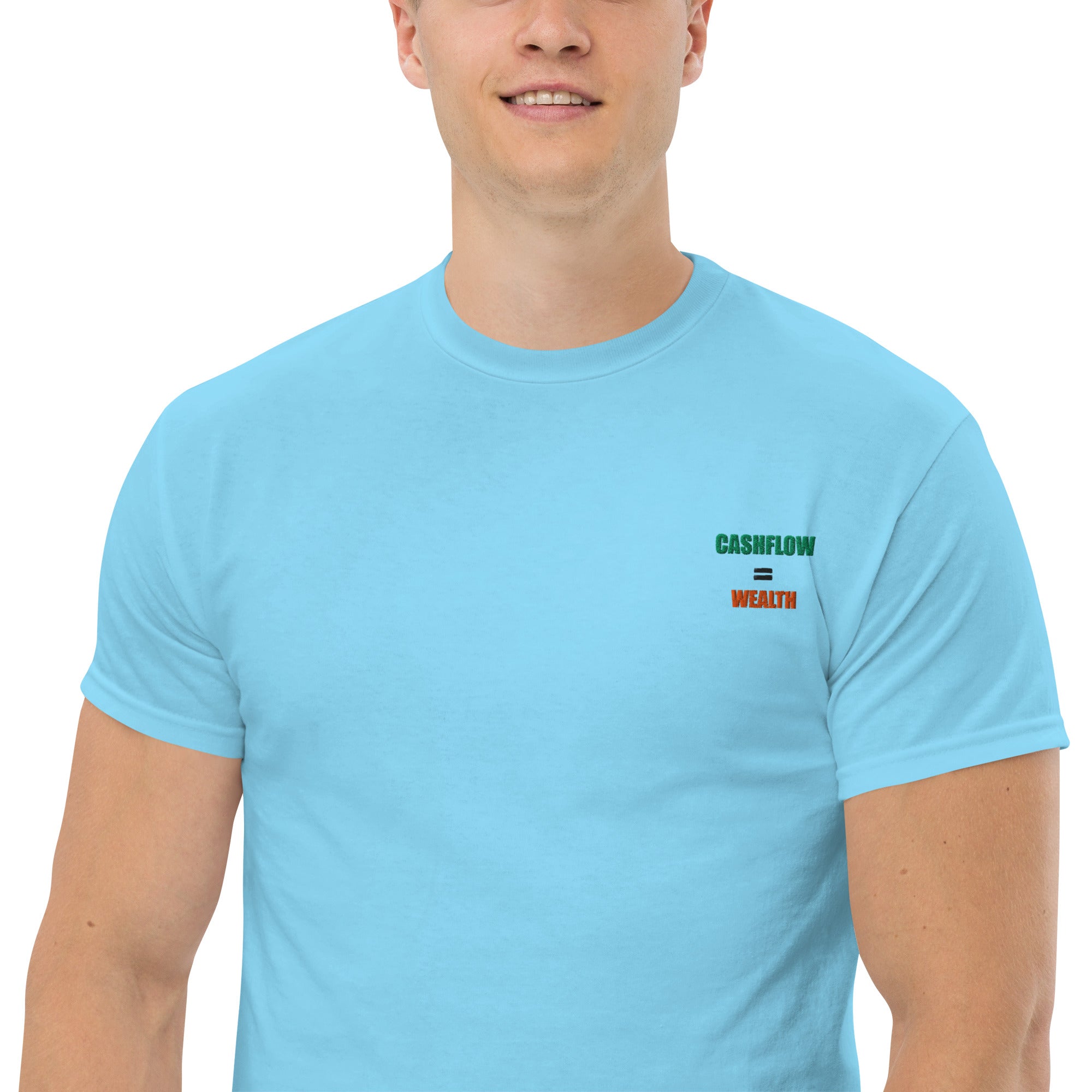T-shirt Unisex Cashflow = Wealth-Ricamati-Biiply-Biiply