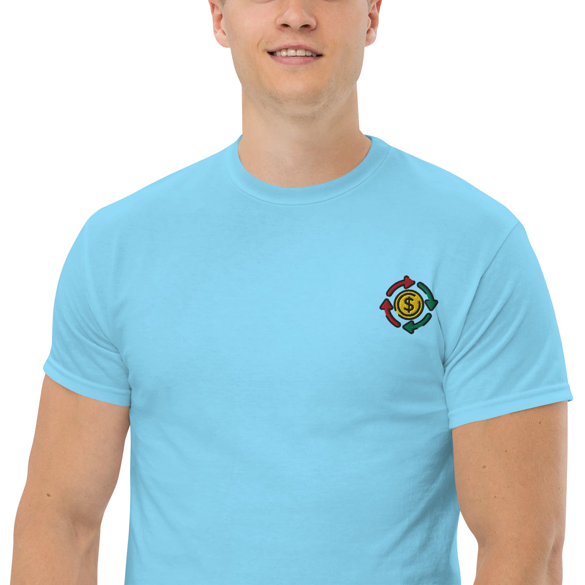 T-shirt Unisex cashflow Cirle-Ricamati-Biiply-Biiply