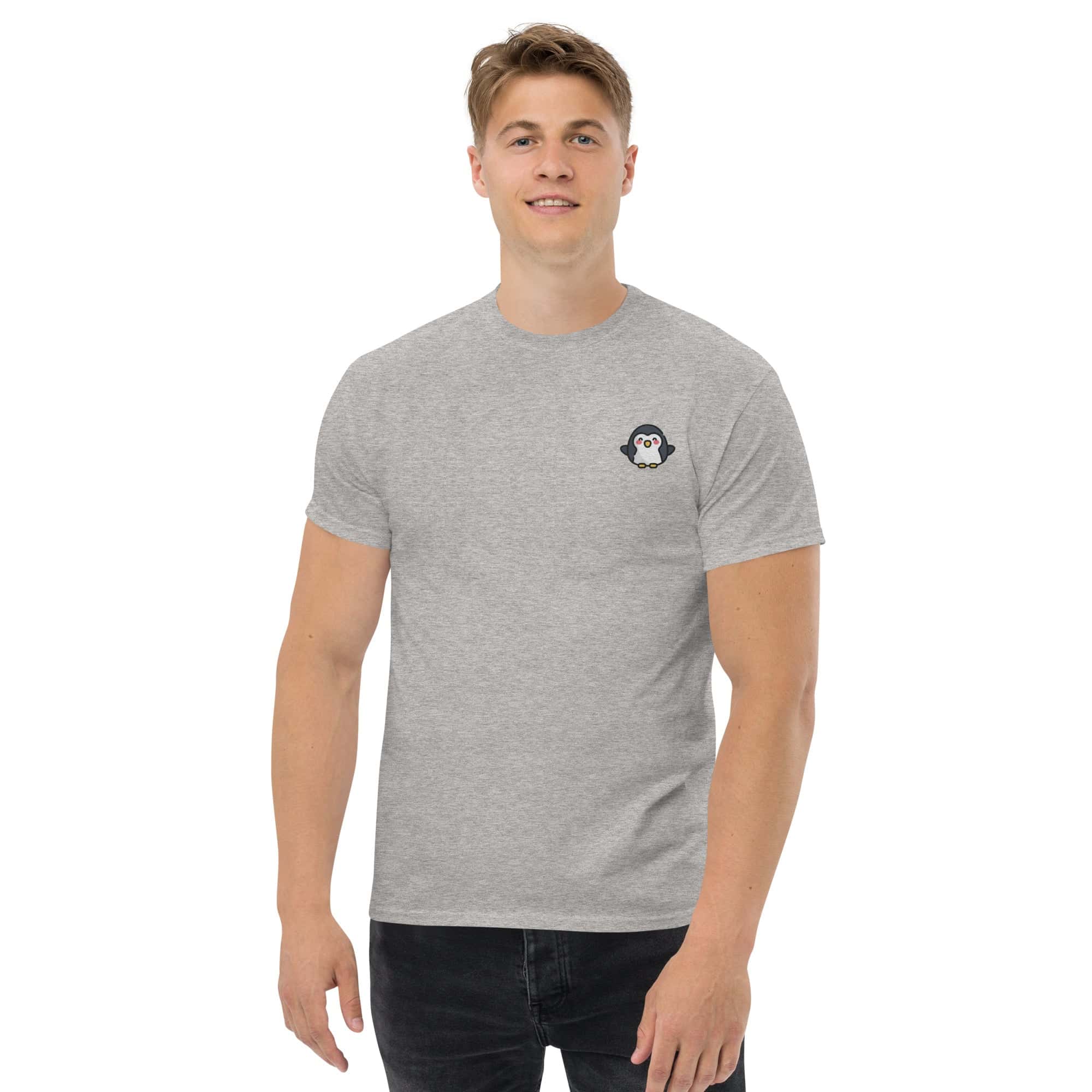 T-shirt Unisex Pinguino-Ricamati-Biiply-Biiply