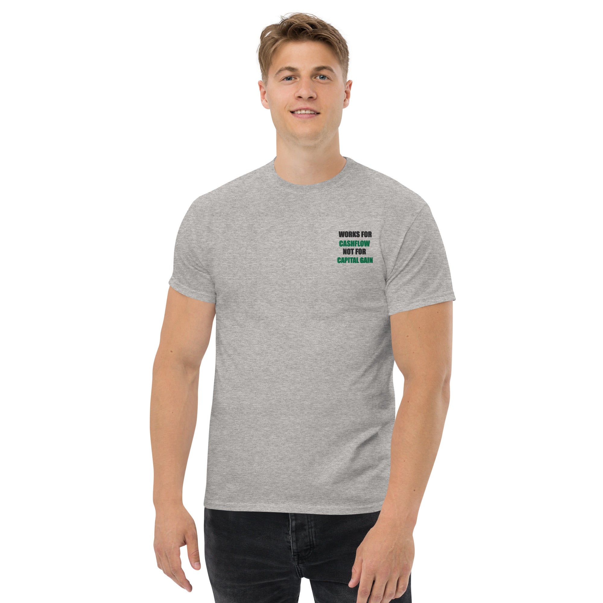 T-shirt Unisex Works Cashflow not Capitalgain-Ricamati-Biiply-Biiply