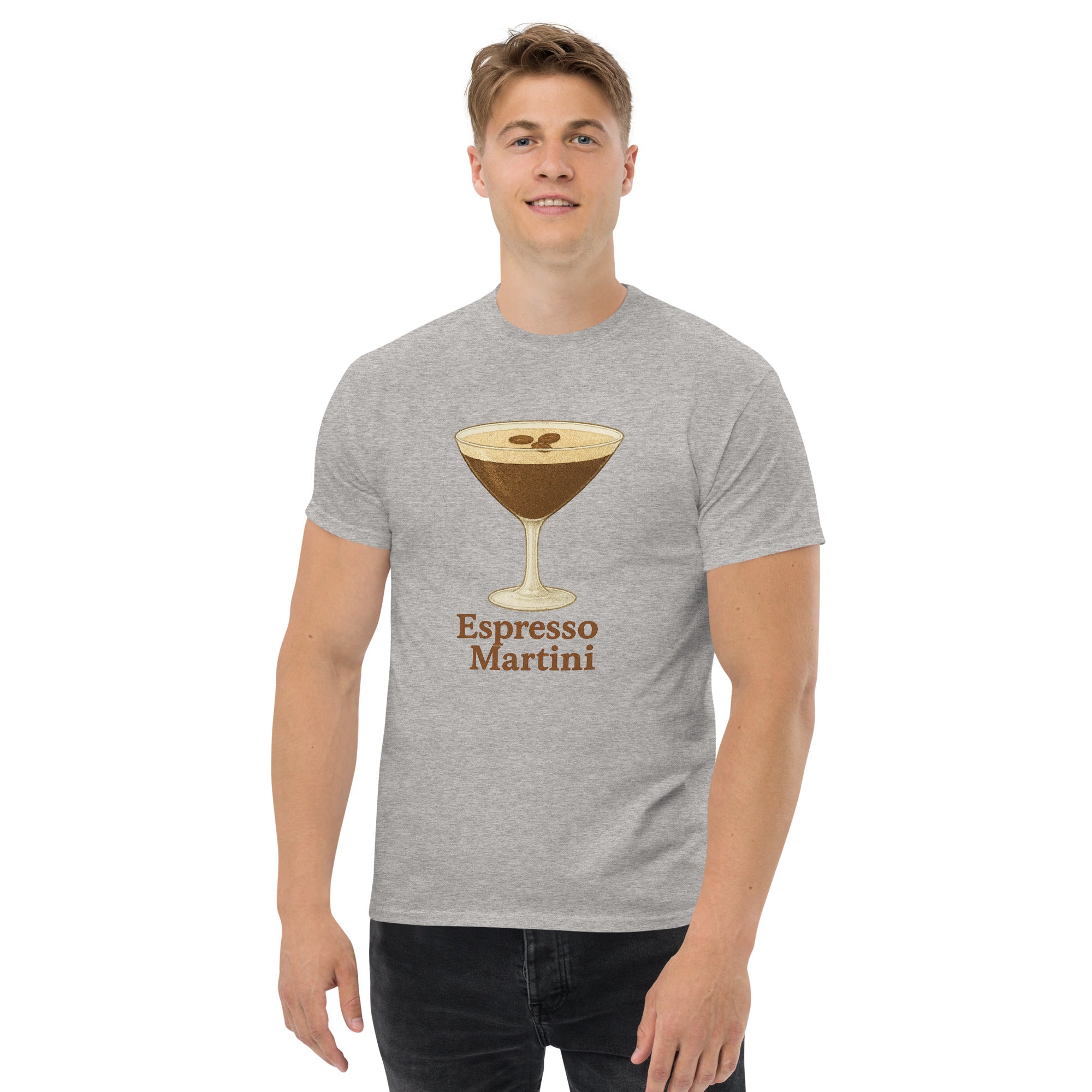T-shirt Unisex Espresso Martini-DTG-Biiply-Grigio Sportivo-S-Biiply