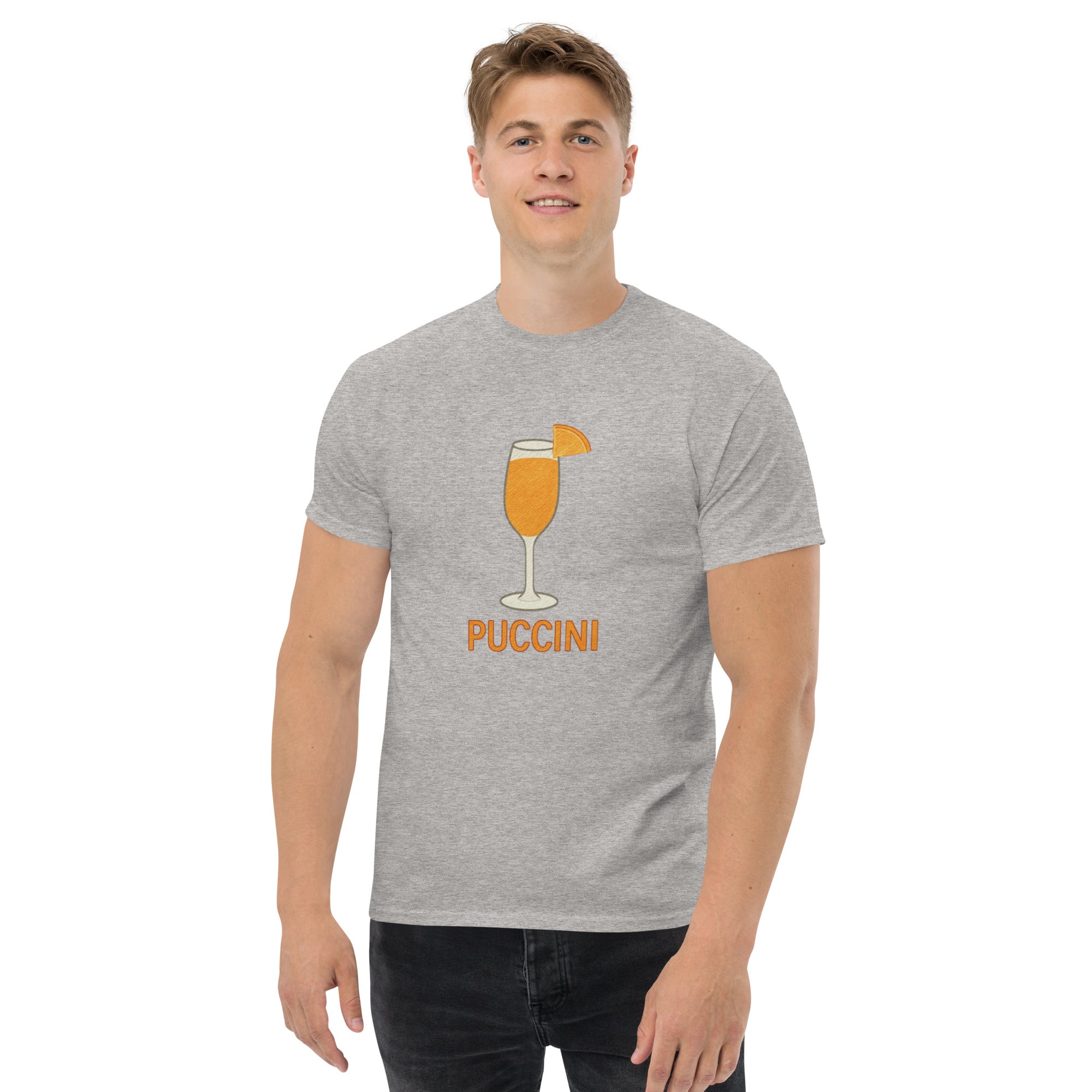 T-shirt Unisex Puccini-DTG-Biiply-Grigio Sportivo-S-Biiply