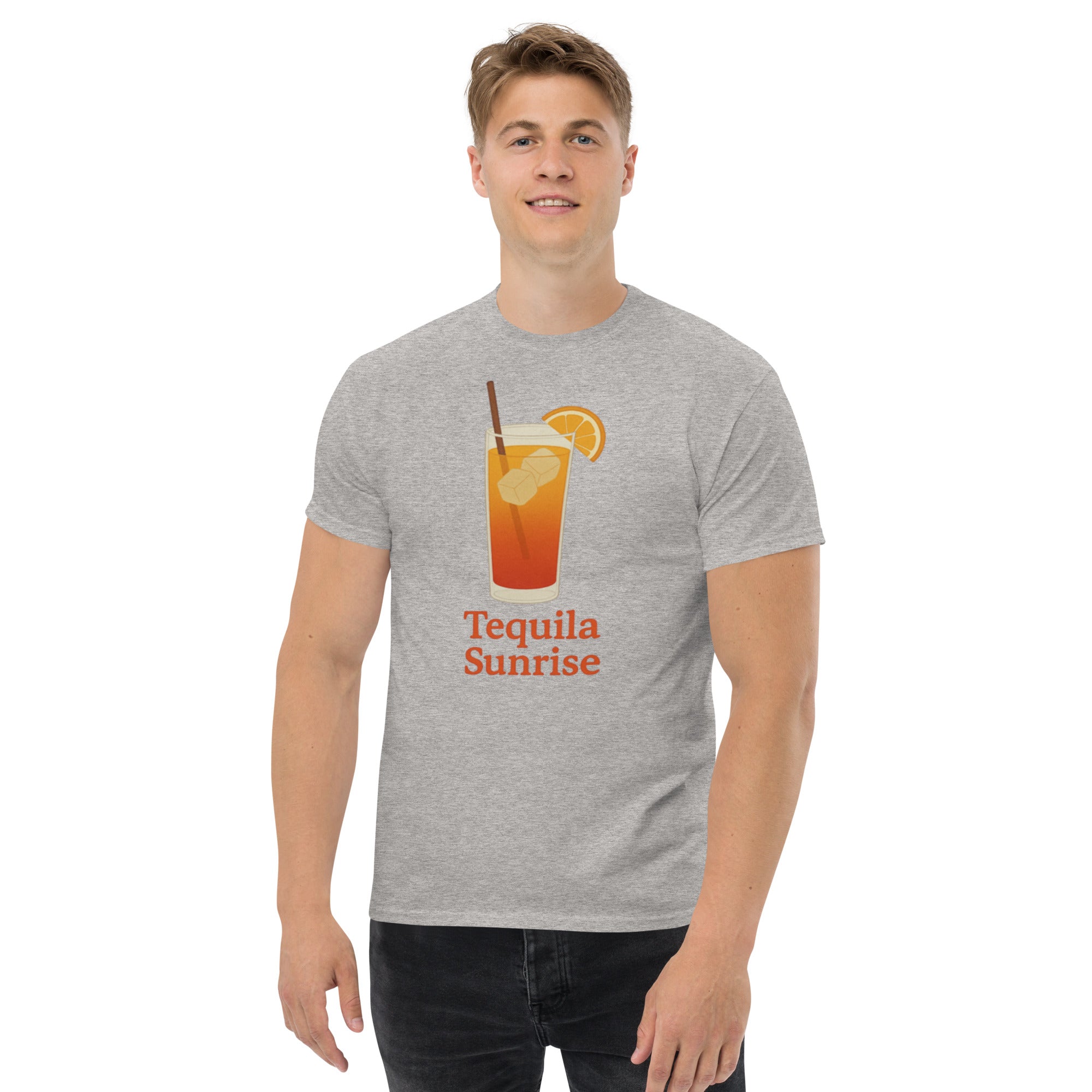 T-shirt Unisex Tequila Sunrise-DTG-Biiply-Grigio Sportivo-S-Biiply