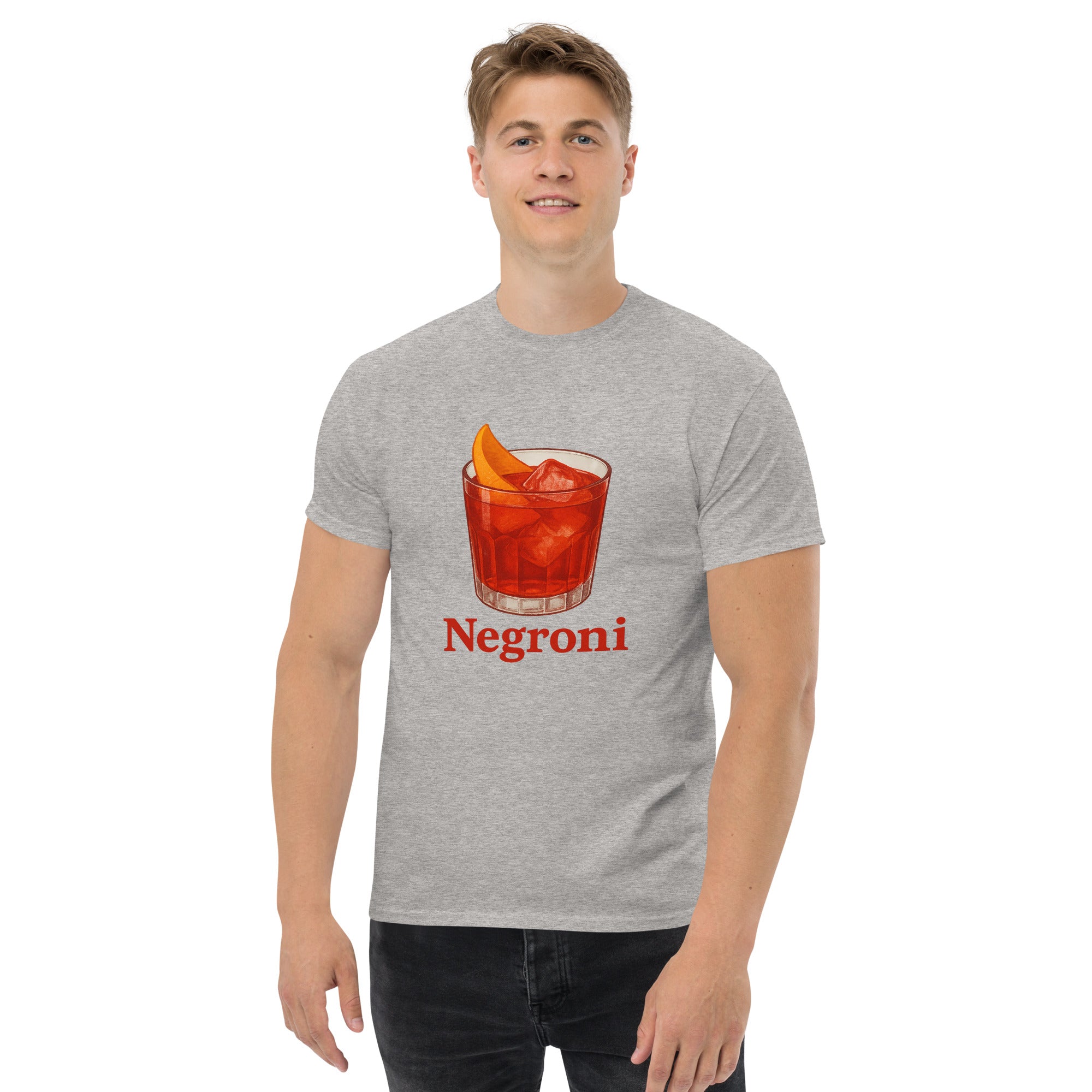 T-shirt Unisex Negroni-DTG-Biiply-Grigio Sportivo-S-Biiply