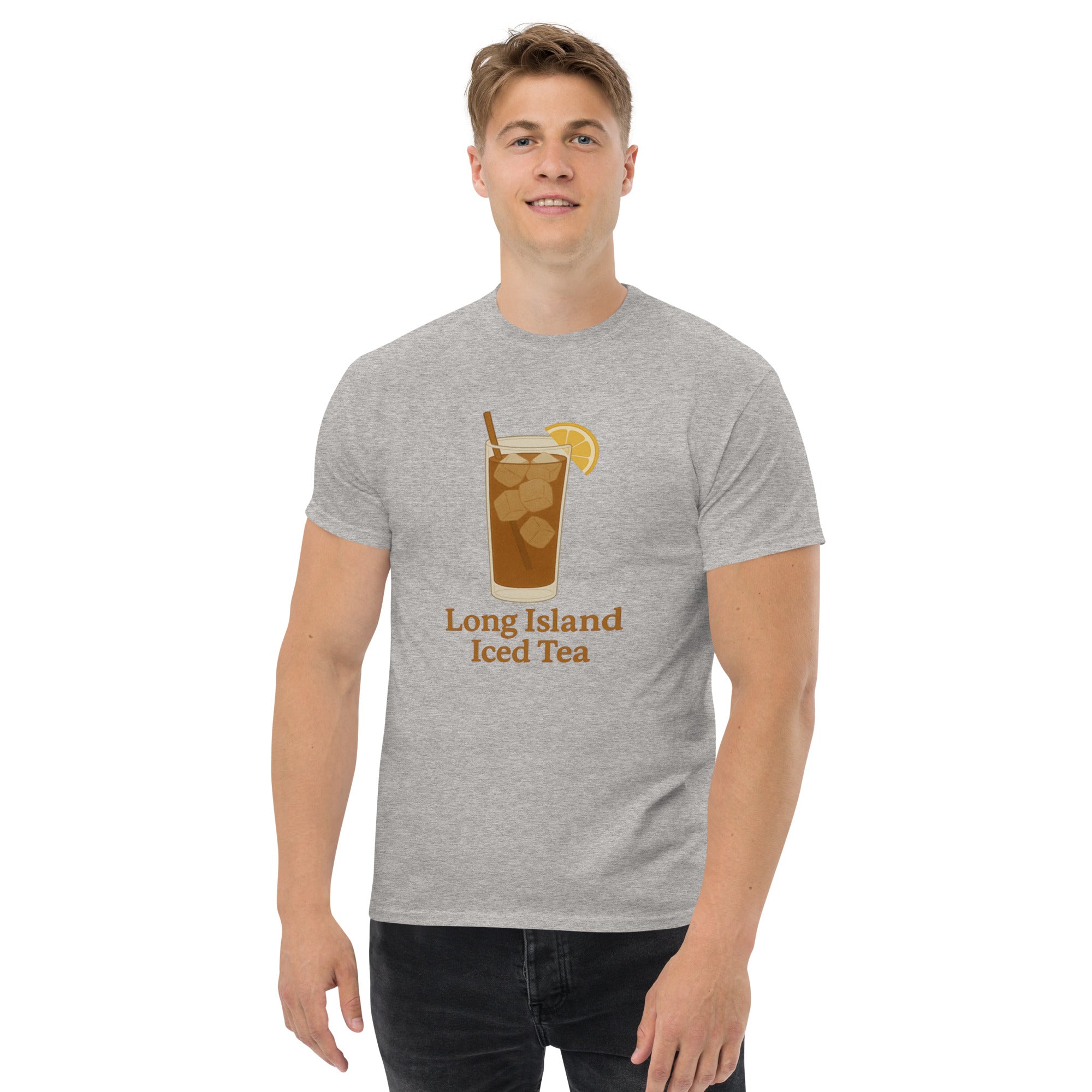 T-shirt Unisex Long Island Iced Tea-DTG-Biiply-Grigio Sportivo-S-Biiply