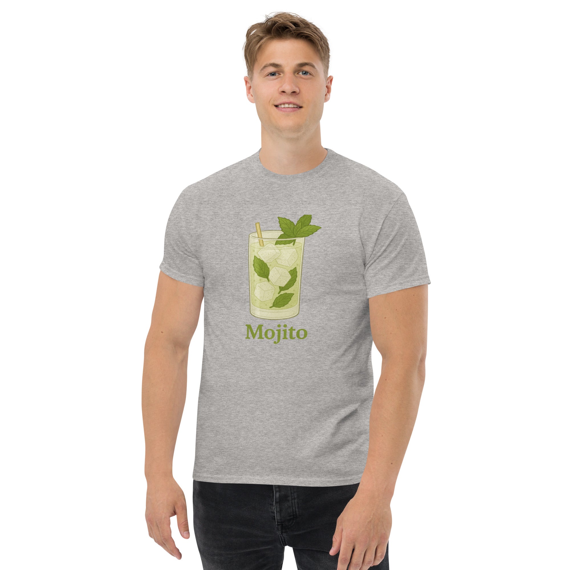 T-shirt Unisex Mojito-DTG-Biiply-Grigio Sportivo-S-Biiply