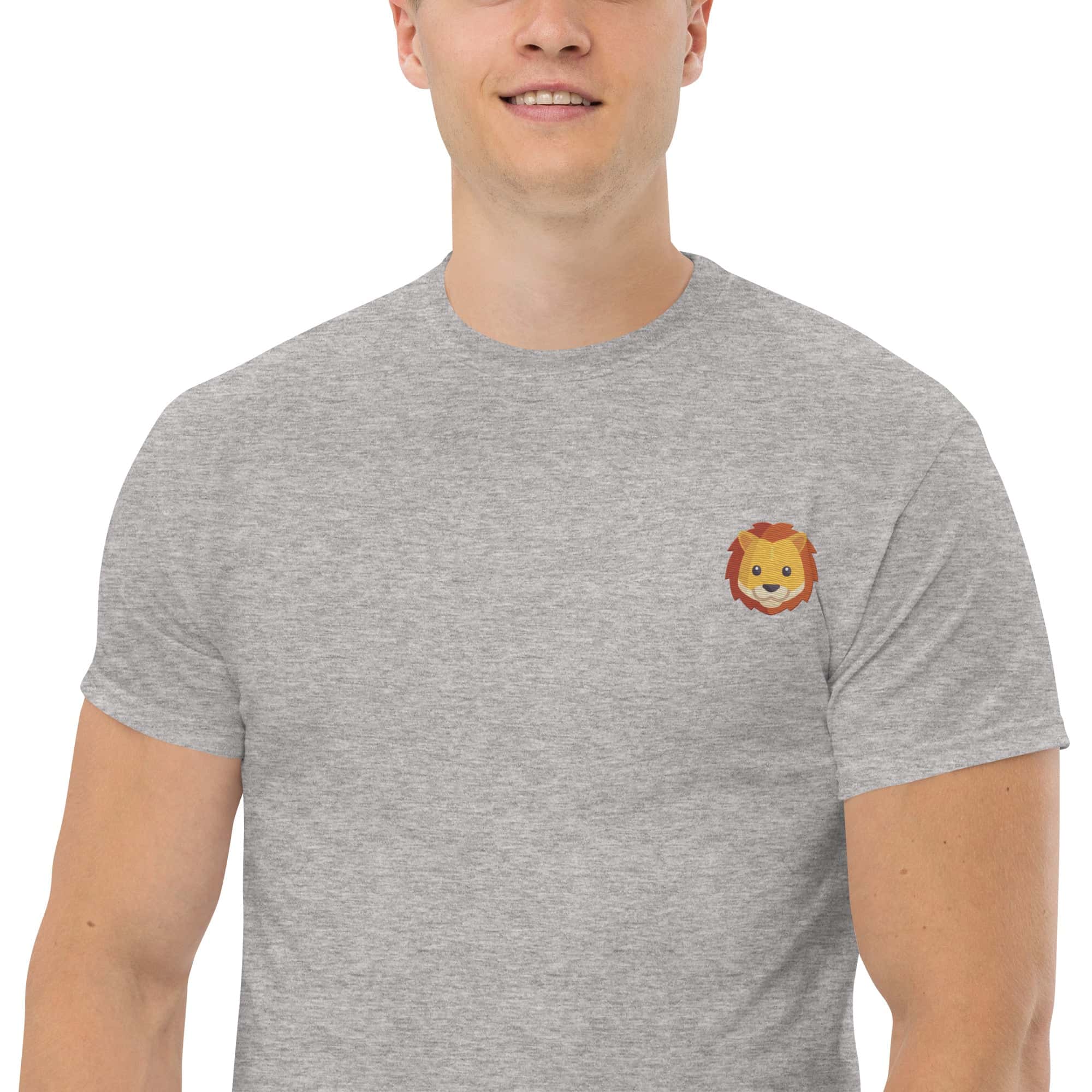 T-shirt Unisex Leone-Ricamati-Biiply-Biiply
