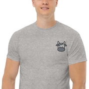 T-shirt Unisex Faccia Mucca-Ricamati-Biiply-Biiply