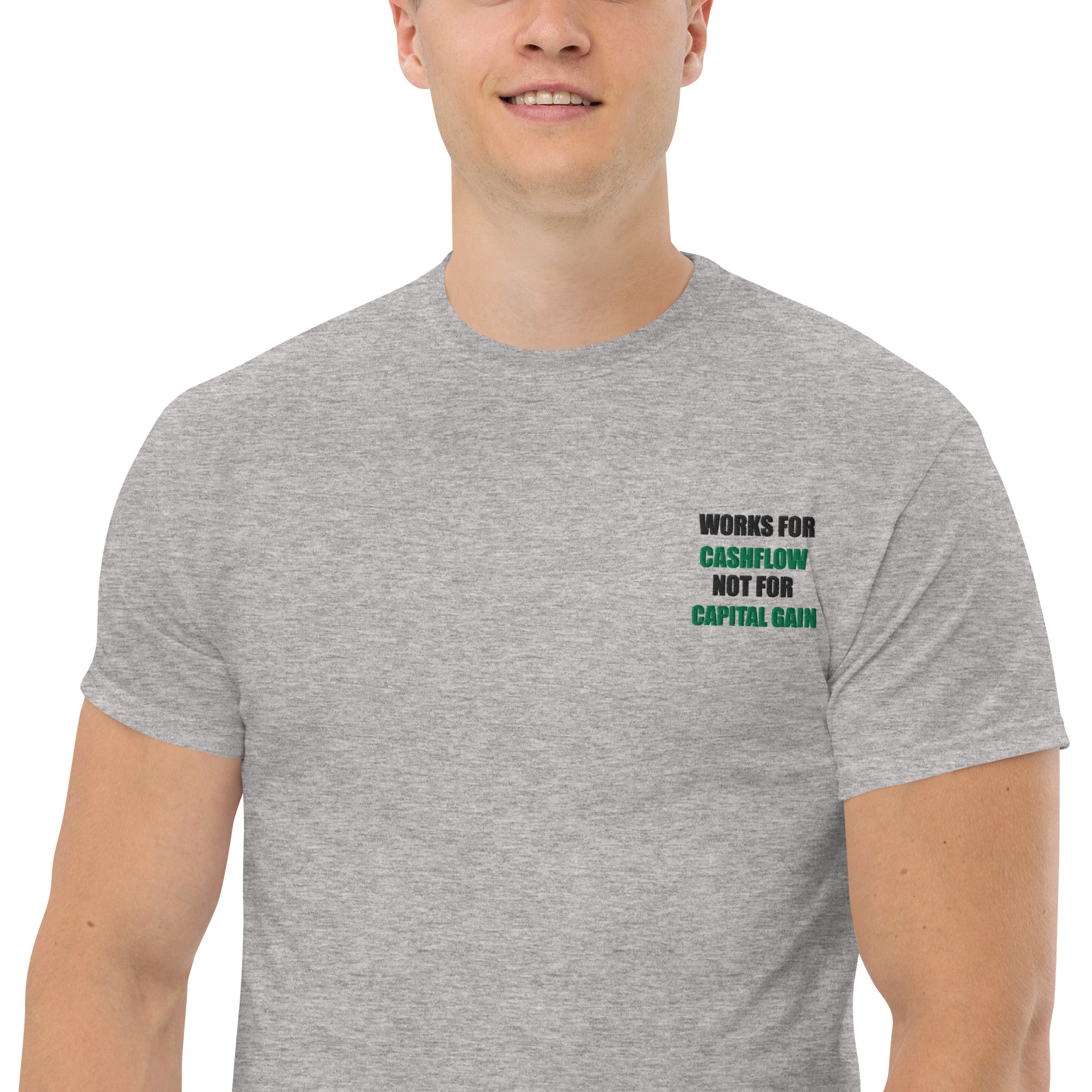 T-shirt Unisex Works Cashflow not Capitalgain-Ricamati-Biiply-Biiply