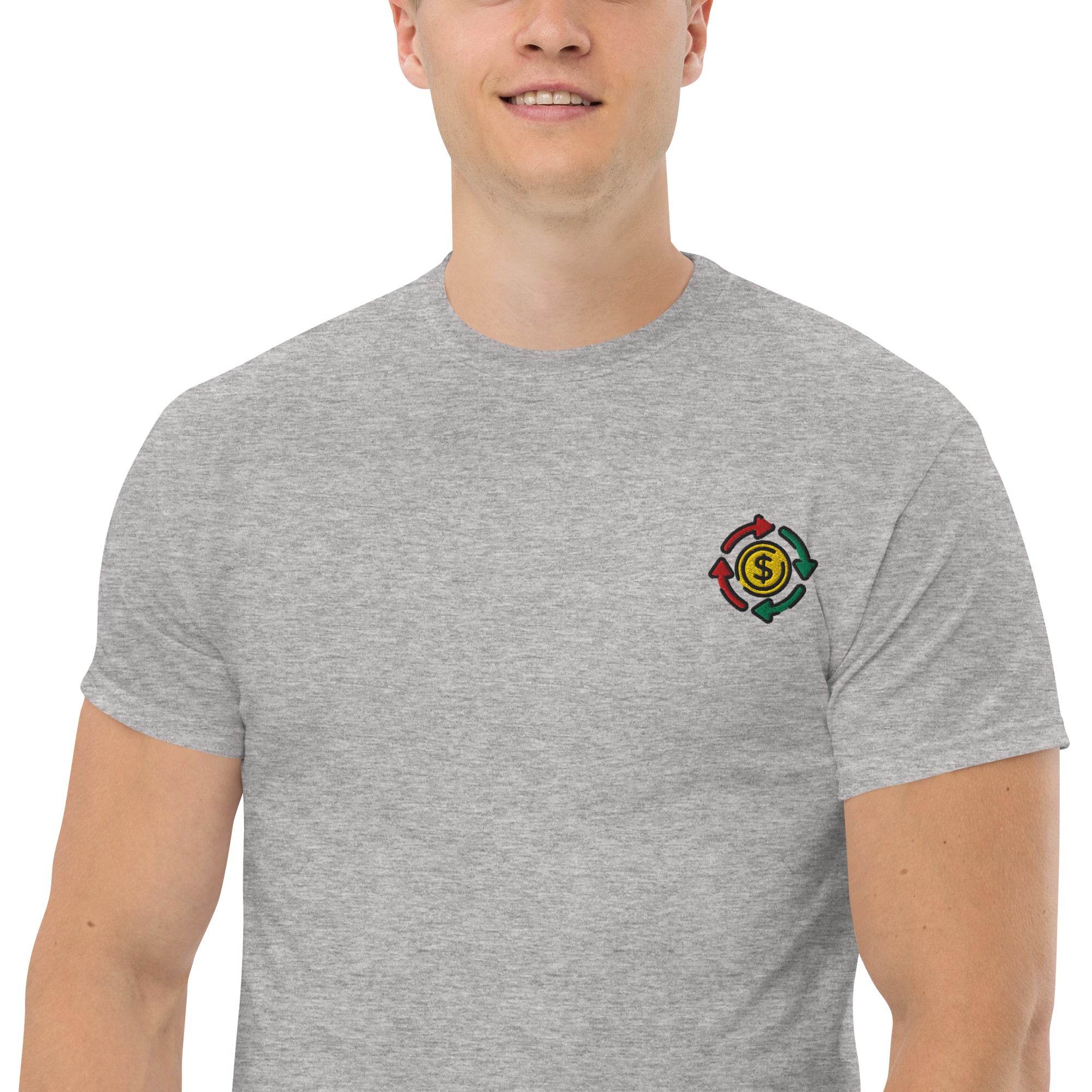 T-shirt Unisex cashflow Cirle-Ricamati-Biiply-Biiply