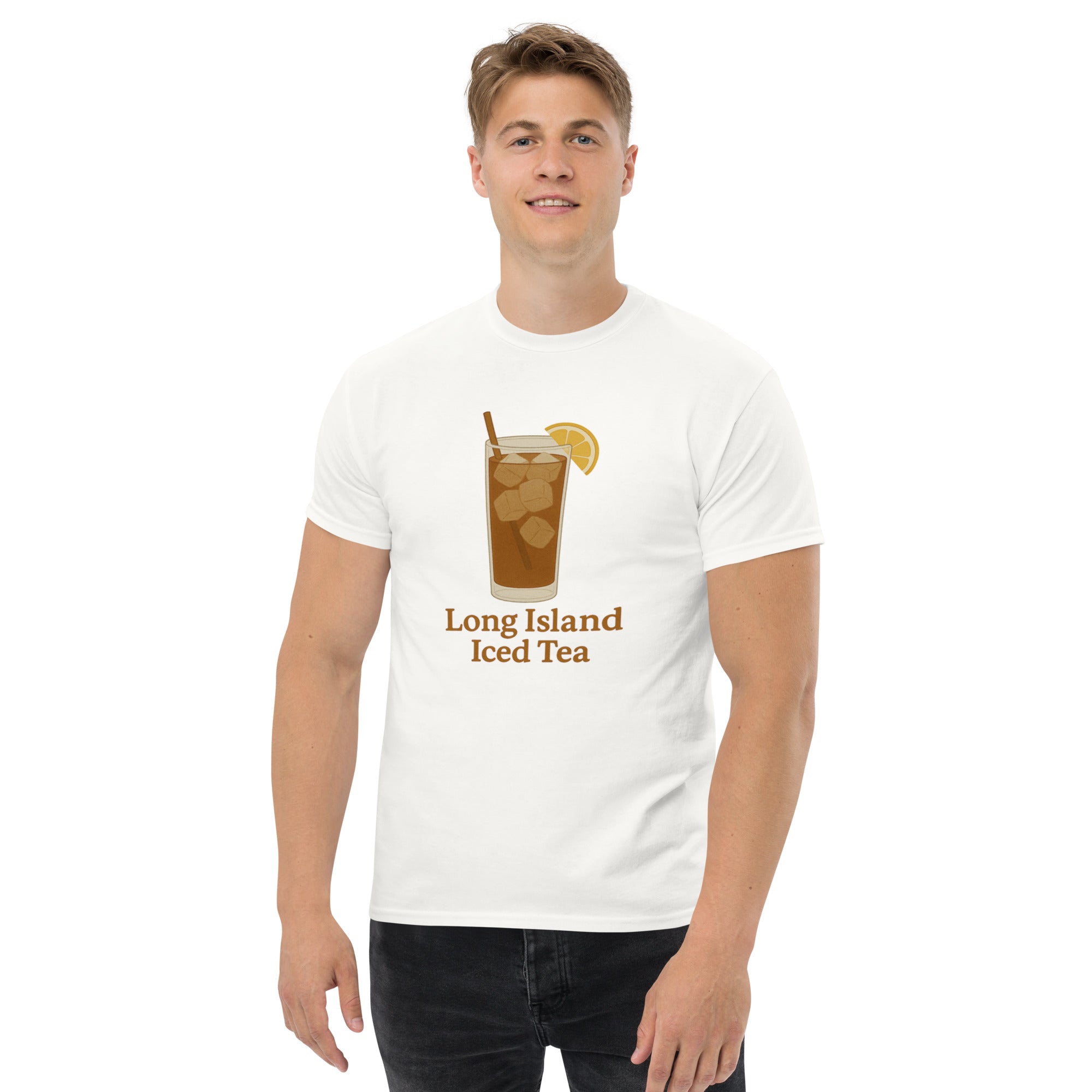 T-shirt Unisex Long Island Iced Tea-DTG-Biiply-Bianco-S-Biiply