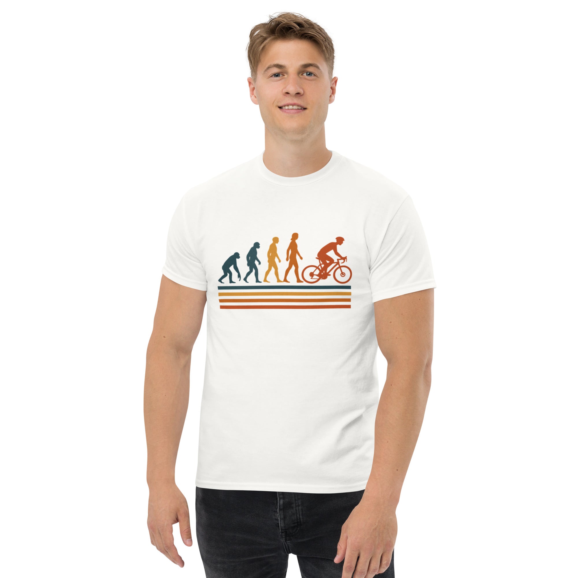 T-shirt Unisex Evolution-DTG-Biiply-Bianco-S-Biiply