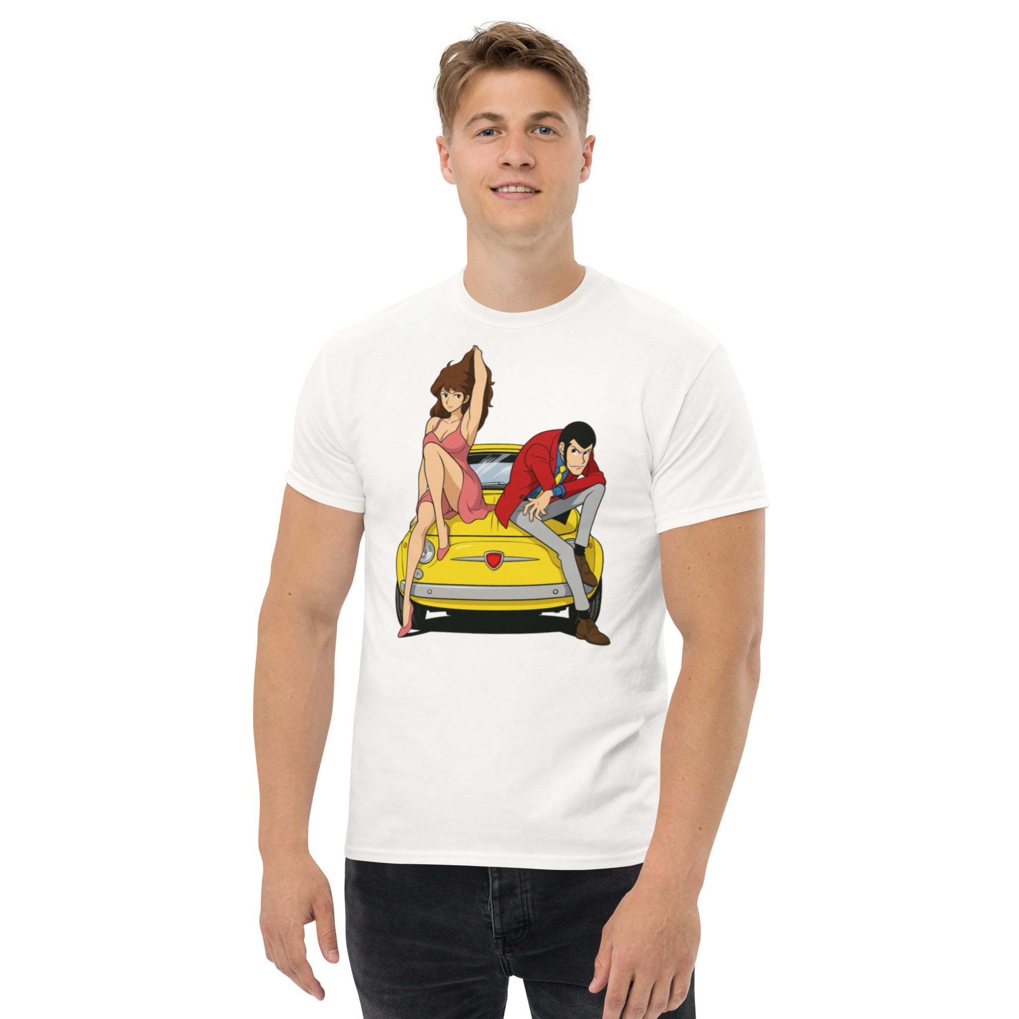 T-shirt Unisex Lupin-DTG-Biiply-Bianco-S-Biiply
