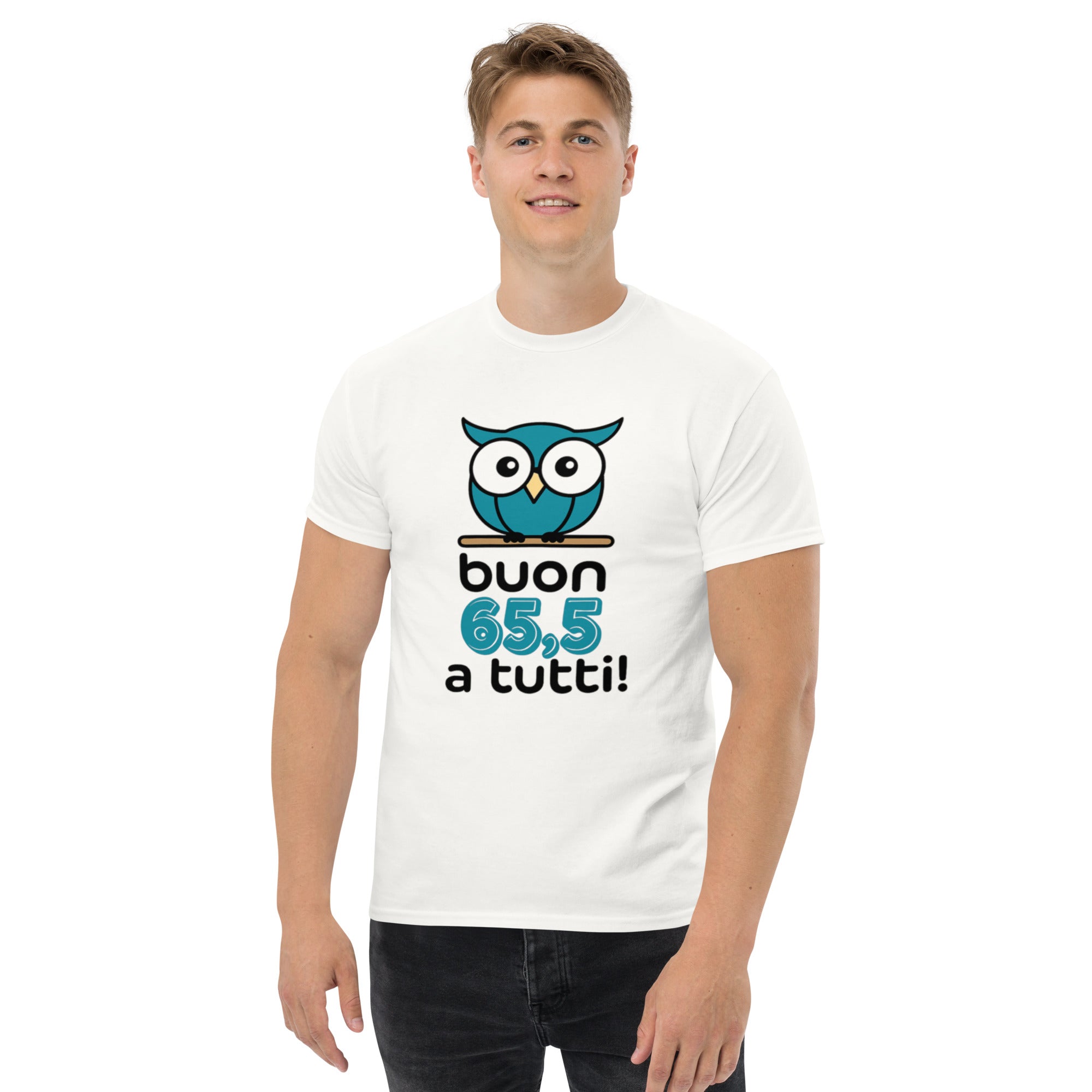 T-shirt Stampata Unisex Buon 65.5 a tutti-DTG-Biiply-White-S-Biiply