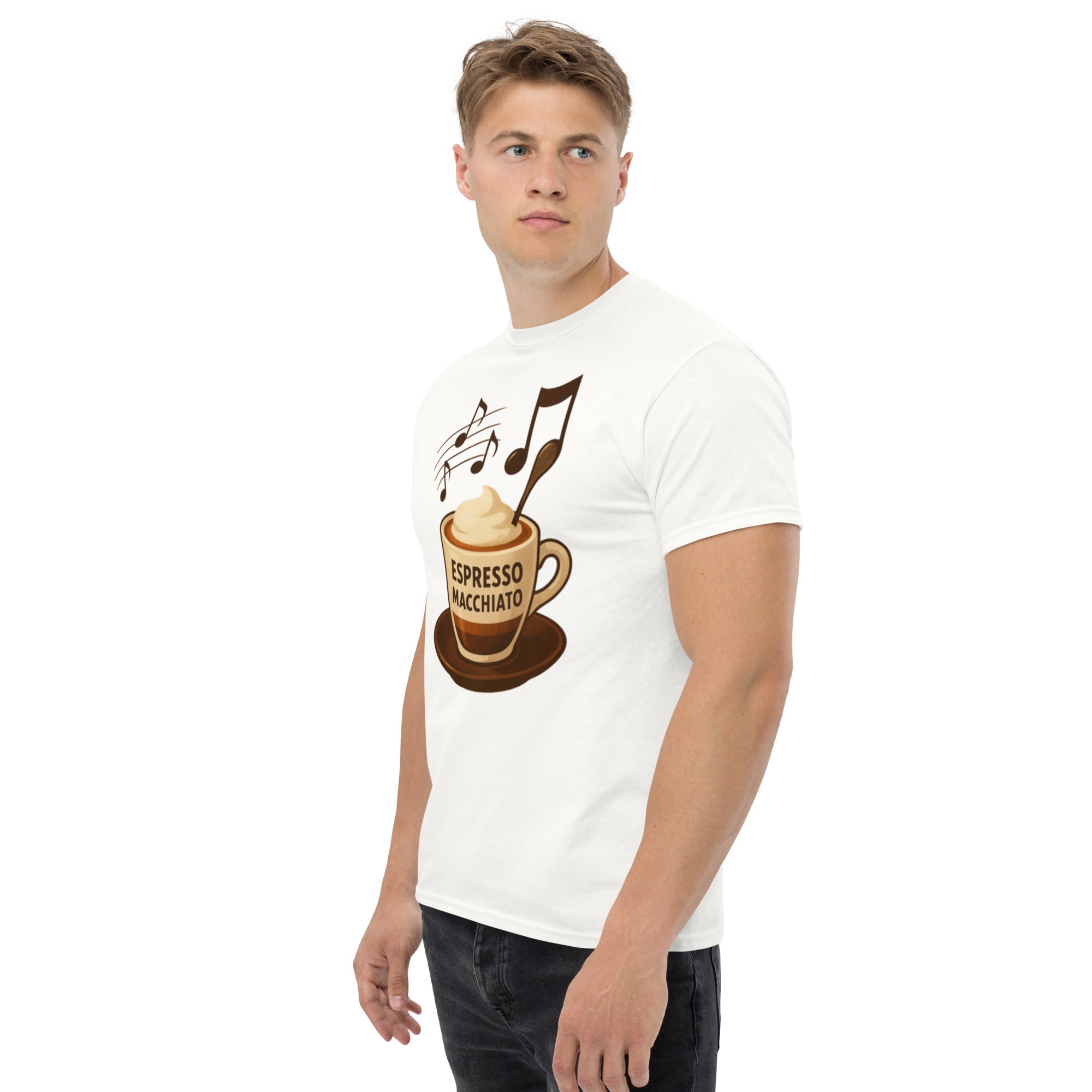 T-shirt Unisex Espresso Macchiato-DTG-Biiply-Biiply