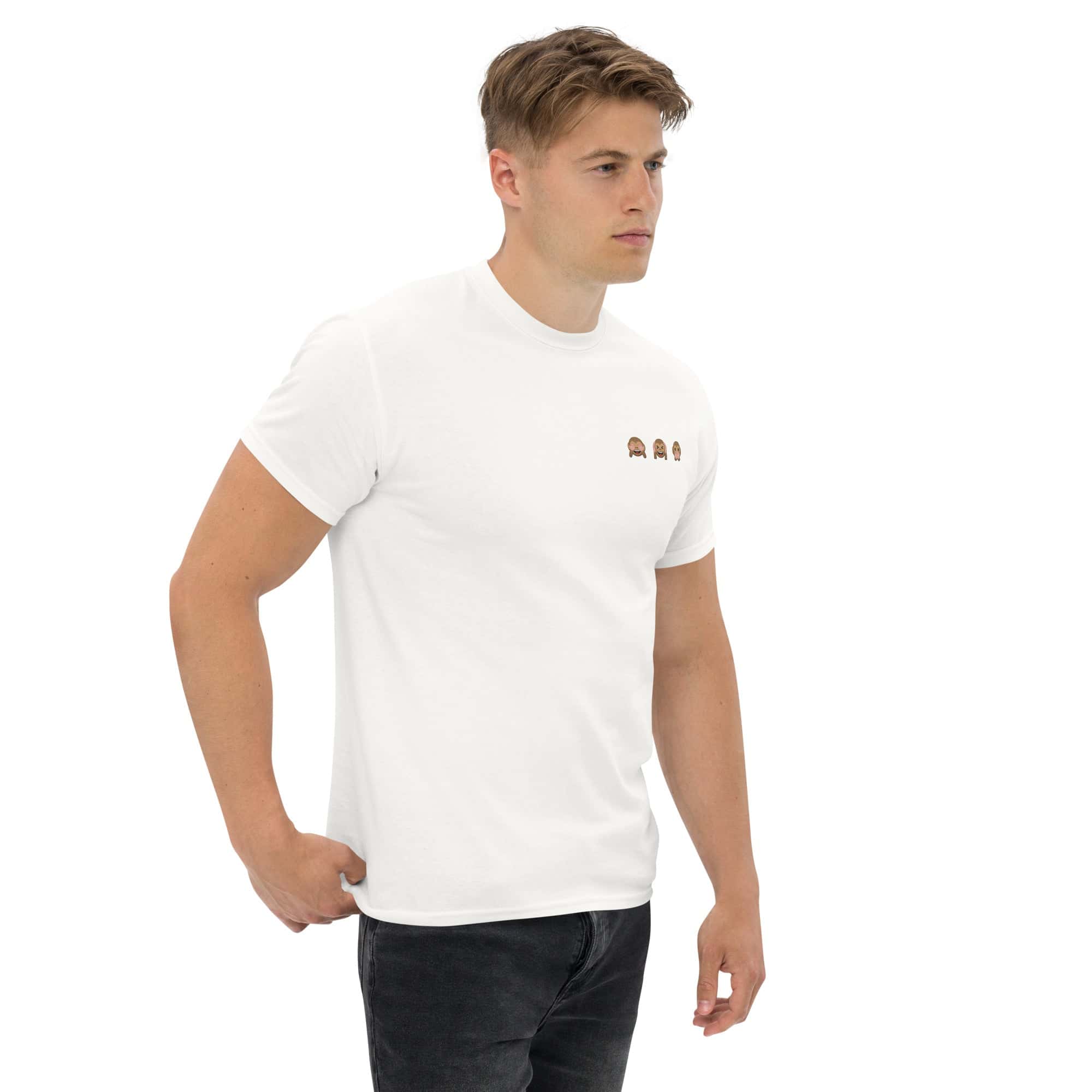 T-shirt Unisex emoji scimmiette-Ricamati-Biiply-Biiply