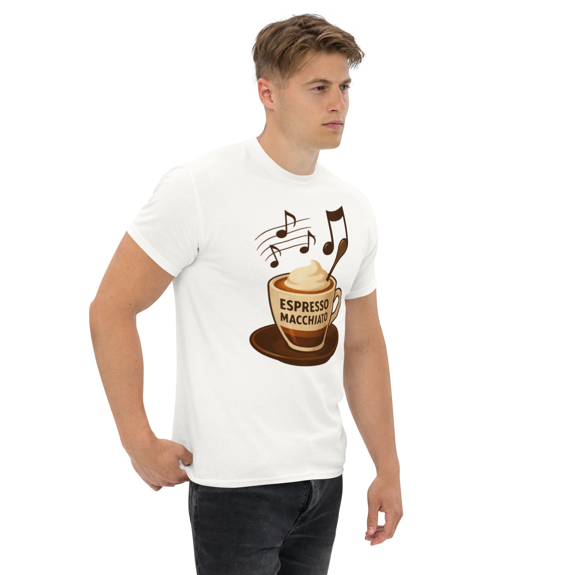 T-shirt Unisex Espresso Macchiato-DTG-Biiply-Biiply