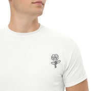 T-shirt Unisex Rosa-Ricamati-Biiply-Bianco-S-Biiply
