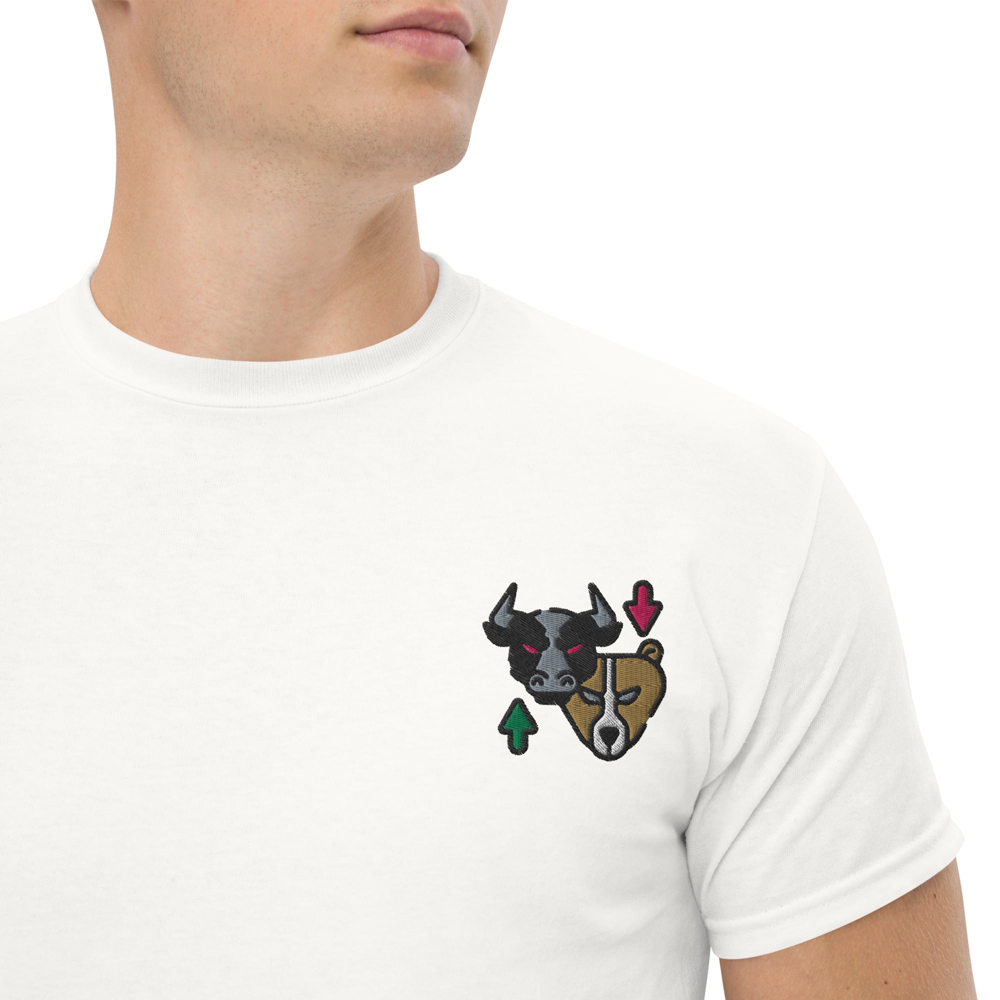 T-shirt Unisex Bull & Bear-Ricamati-Biiply-Bianco-S-Biiply