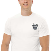 T-shirt Unisex Faccia Mucca-Ricamati-Biiply-Biiply