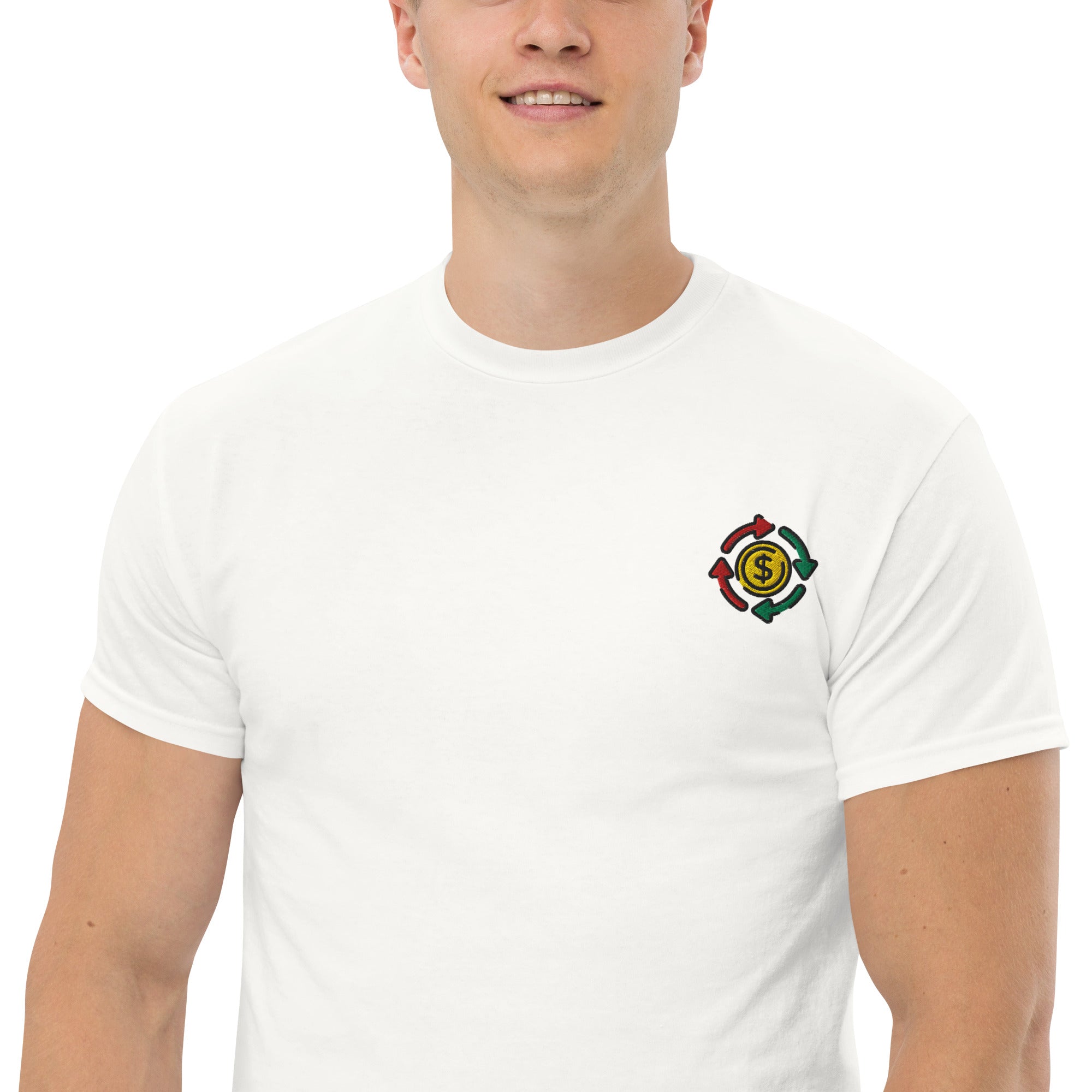 T-shirt Unisex cashflow Cirle-Ricamati-Biiply-Biiply