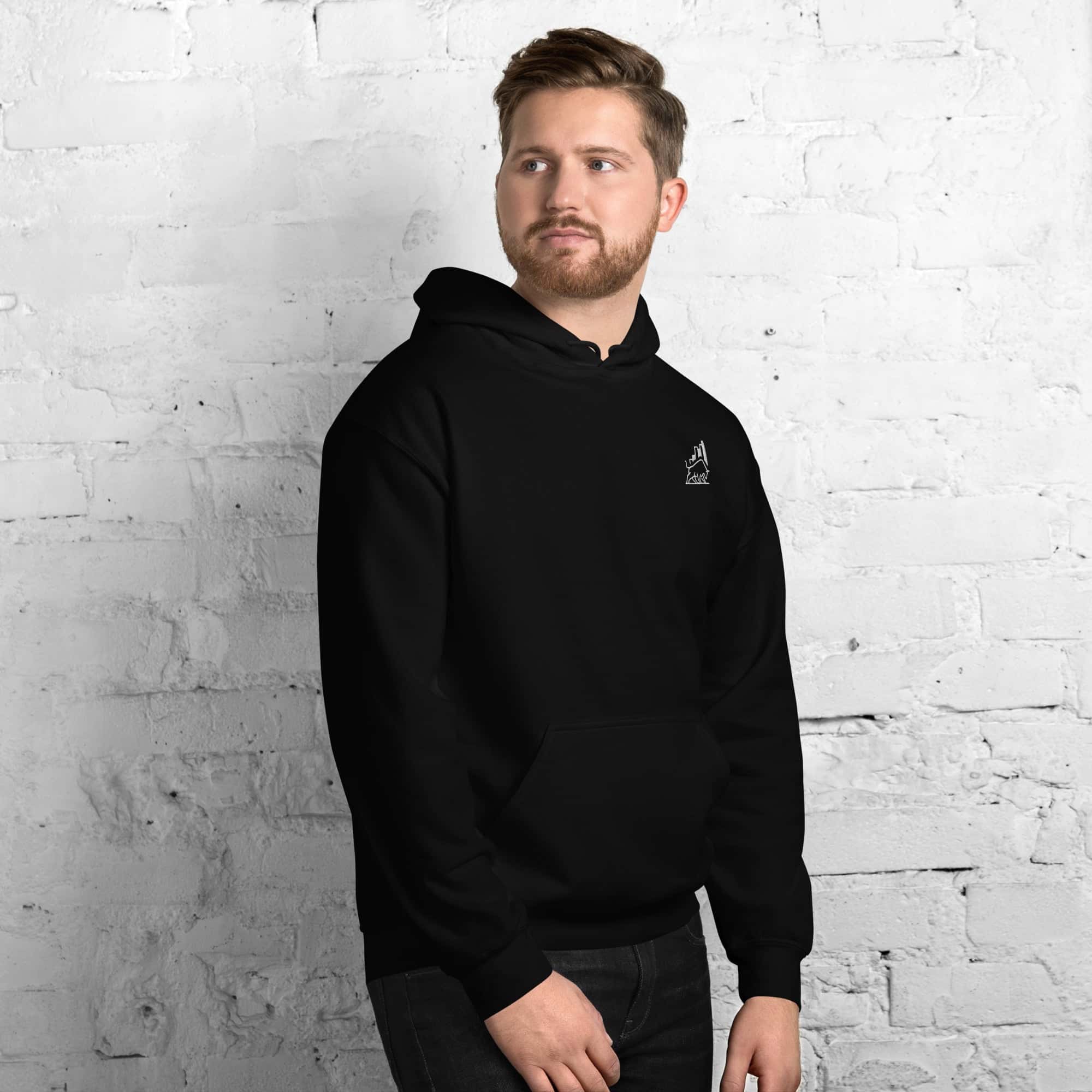 Felpa Unisex Bull market-Ricamati-Biiply-Biiply