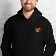 Felpa Unisex Scoiattolo-Ricamati-Biiply-Nero-S-Biiply