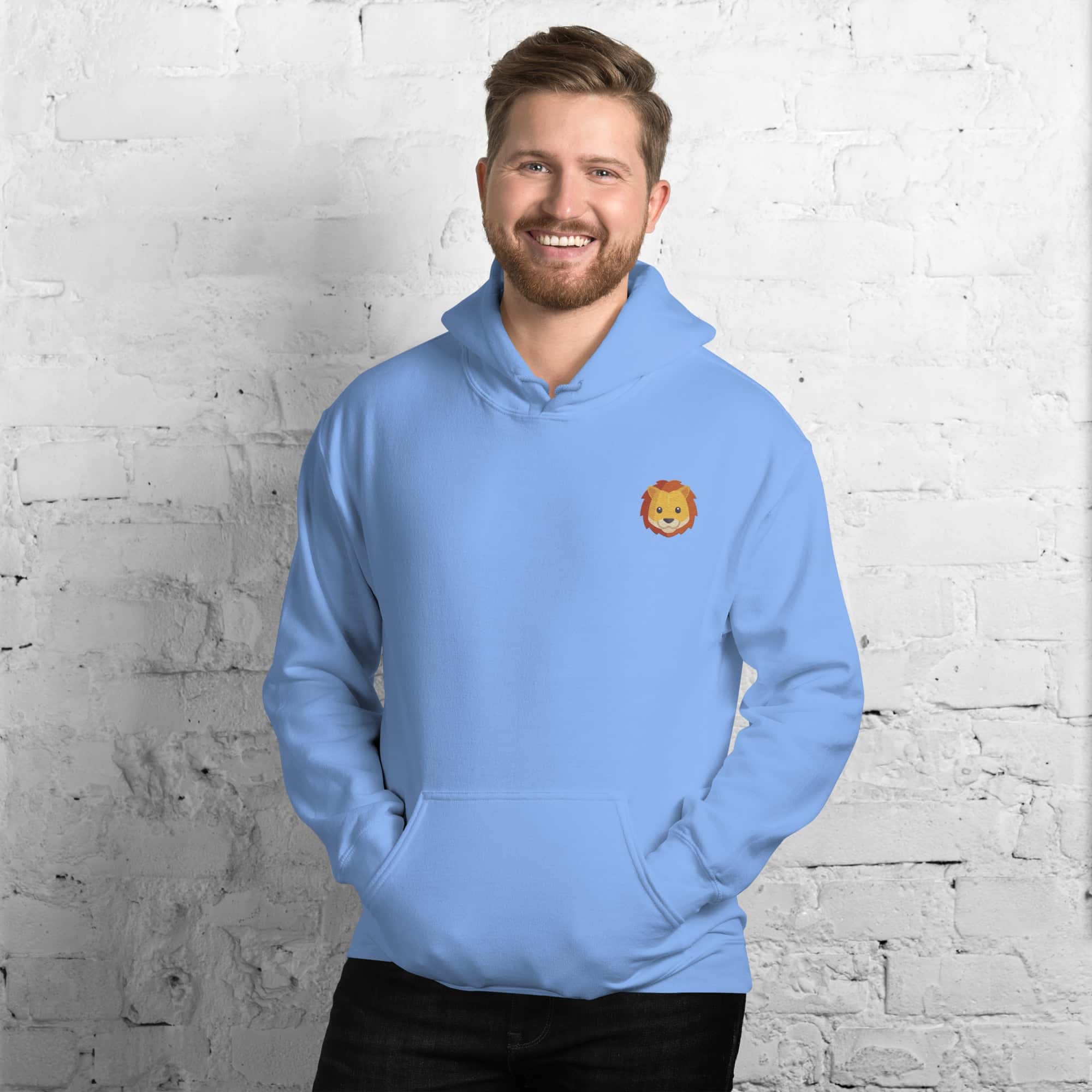 Felpa Unisex Leone-Ricamati-Biiply-Biiply