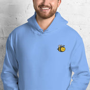 Felpa Unisex Ape-Ricamati-Biiply-Blu Carolina-S-Biiply