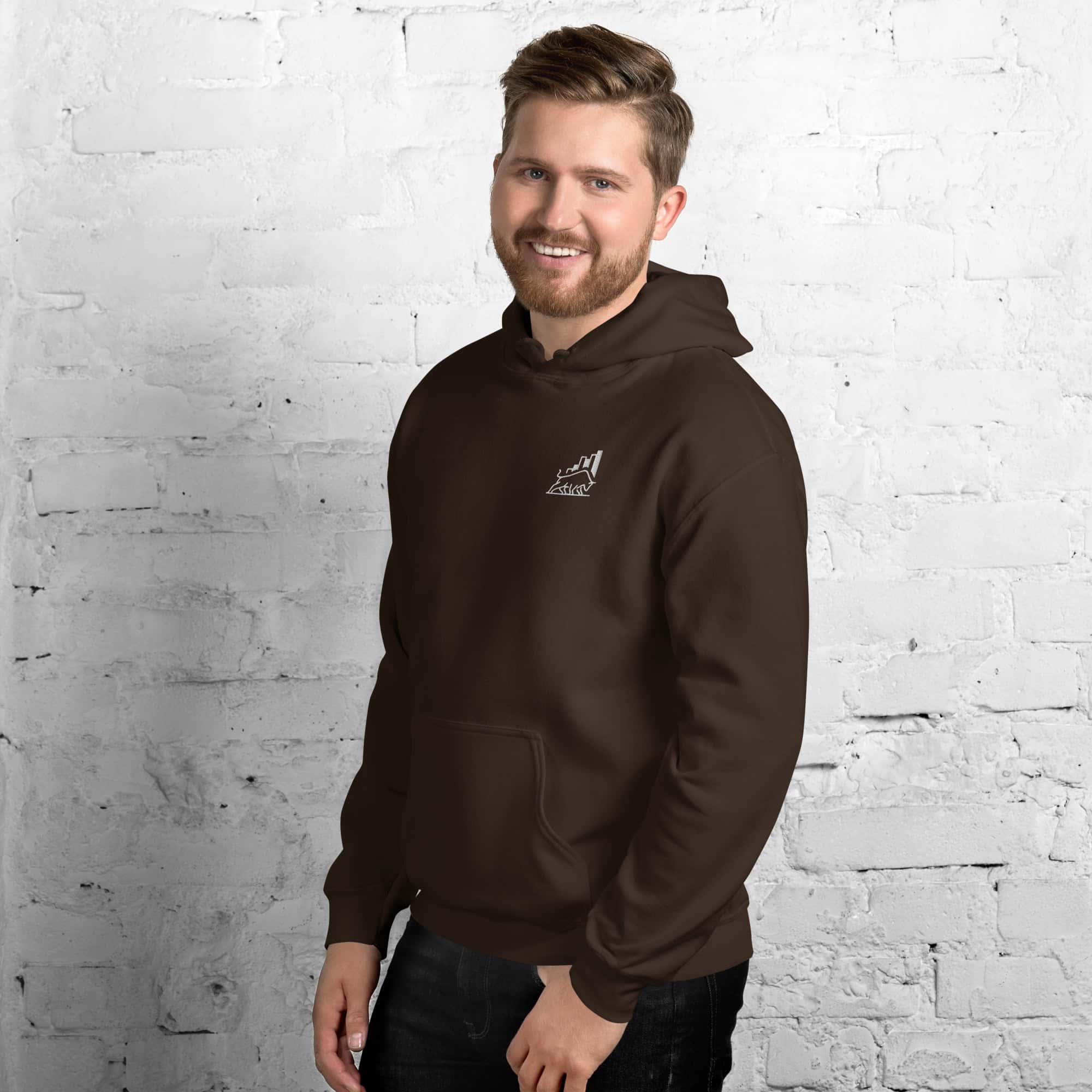 Felpa Unisex Bull market-Ricamati-Biiply-Biiply