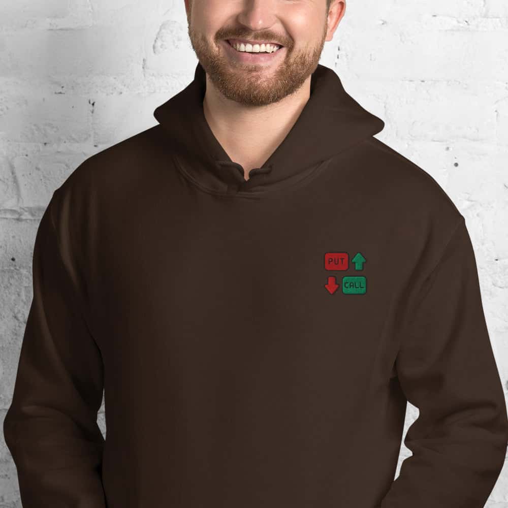 Felpa Unisex Put & Call-Ricamati-Biiply-Cioccolato Fondente-S-Biiply