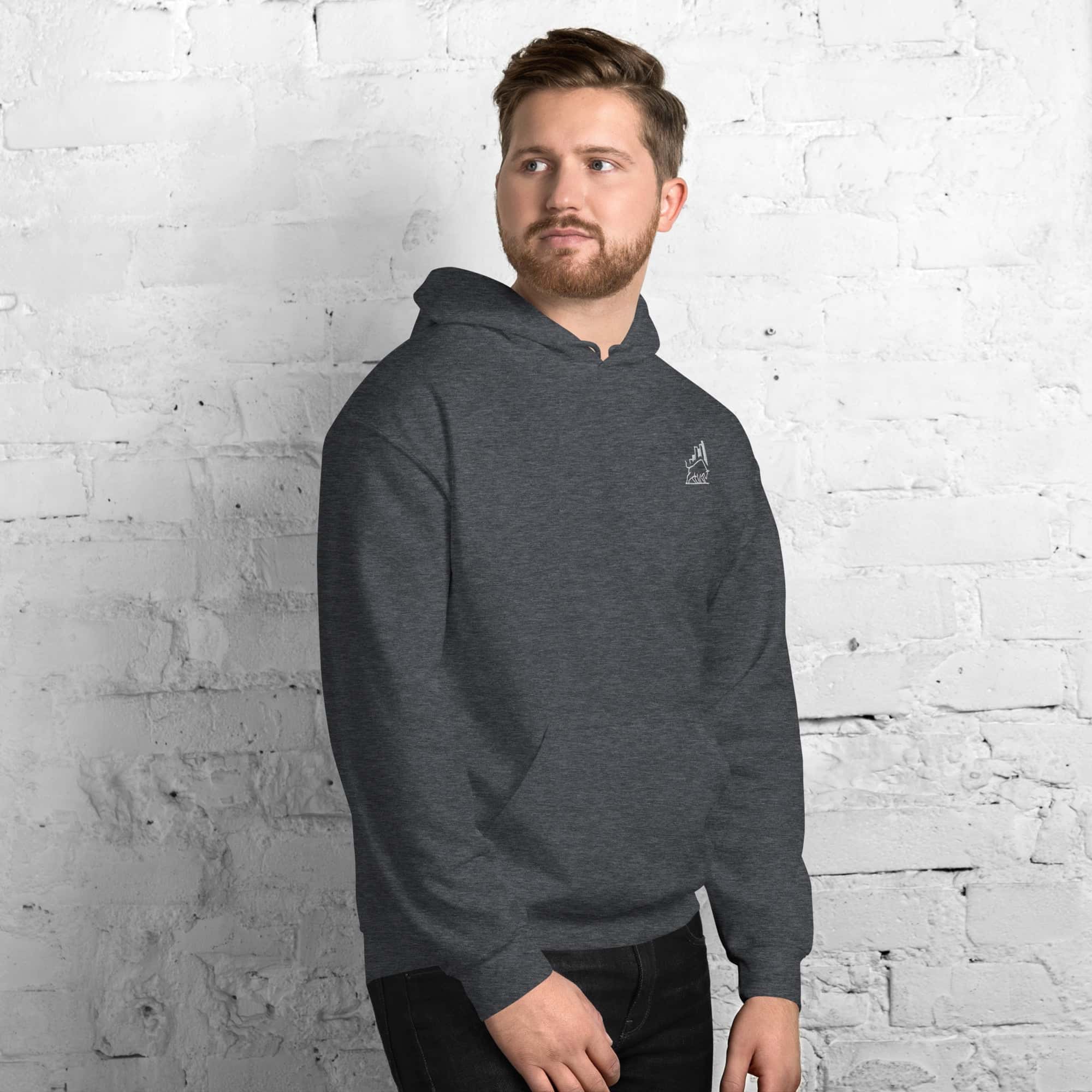 Felpa Unisex Bull market-Ricamati-Biiply-Biiply