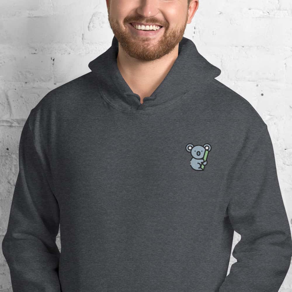 Felpa Unisex Koala-Ricamati-Biiply-Erica Scuro-S-Biiply
