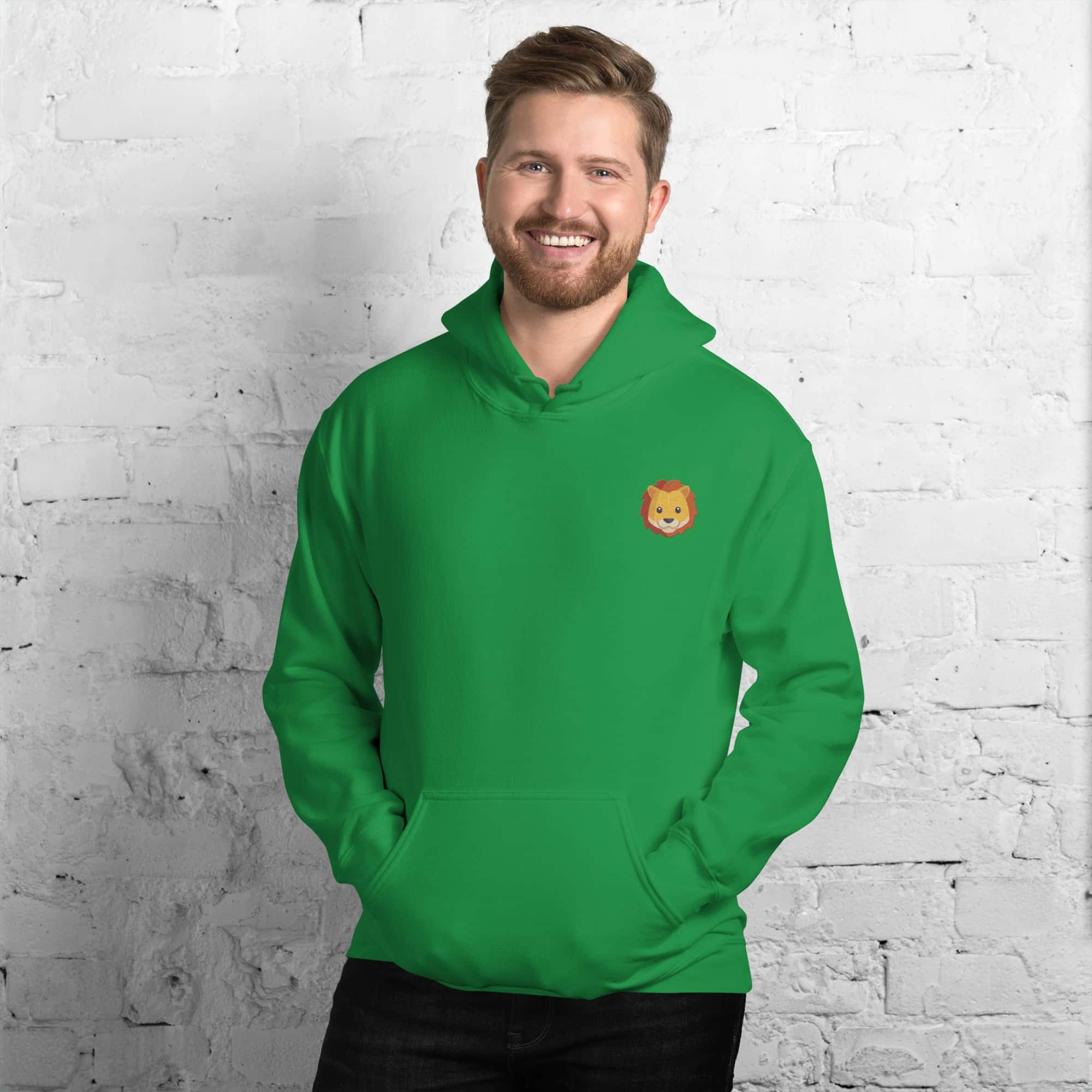 Felpa Unisex Leone-Ricamati-Biiply-Biiply