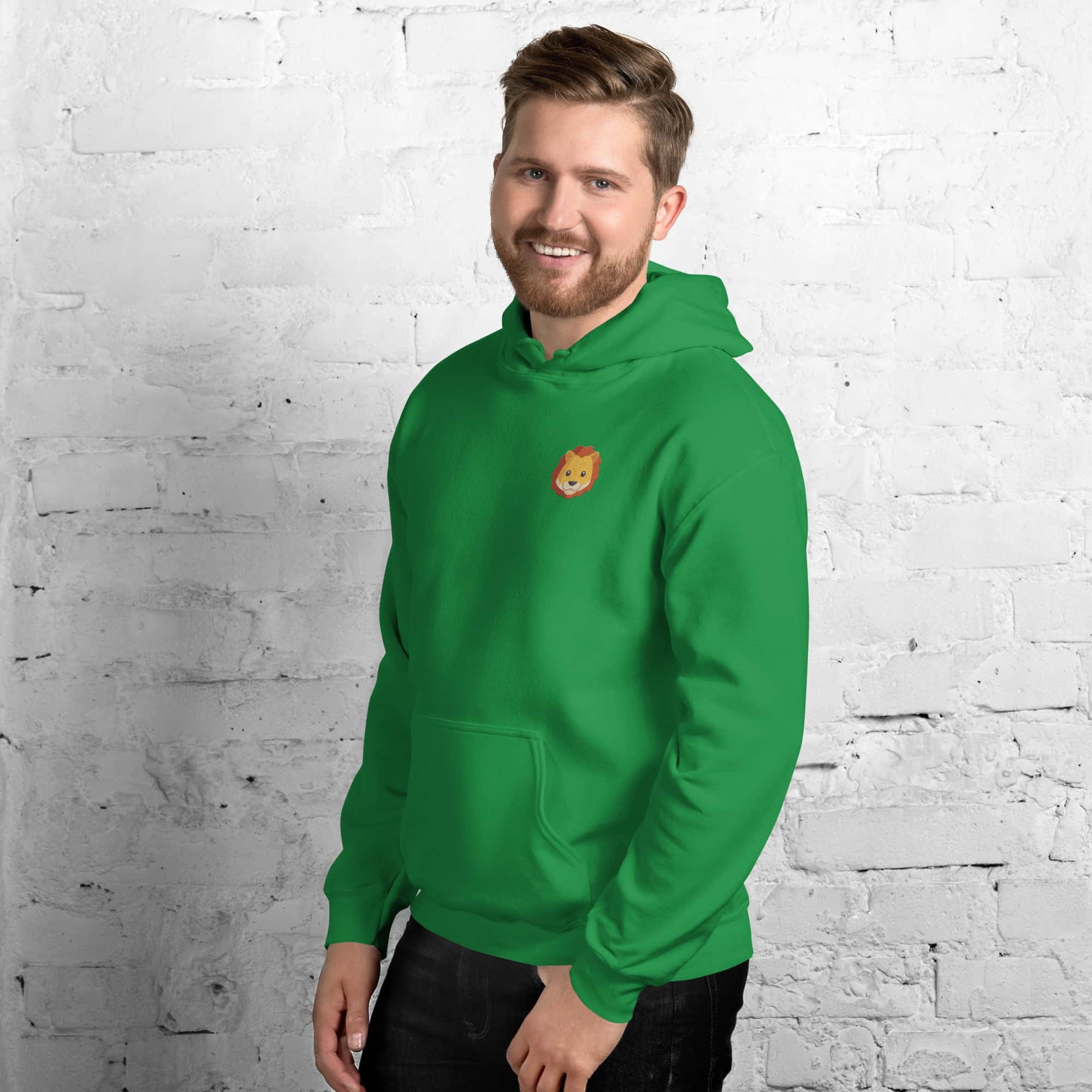 Felpa Unisex Leone-Ricamati-Biiply-Biiply