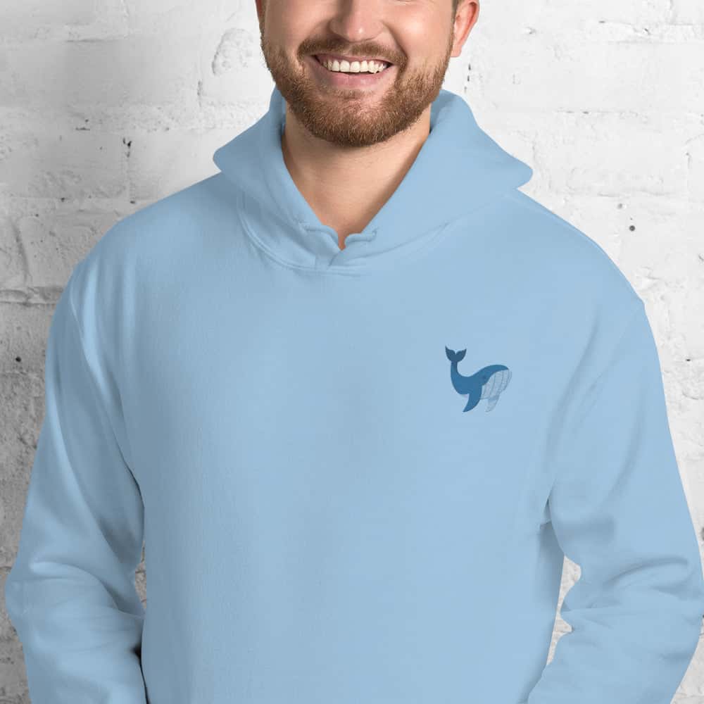 Felpa Unisex Balena-Ricamati-Biiply-Blu Chiaro-S-Biiply