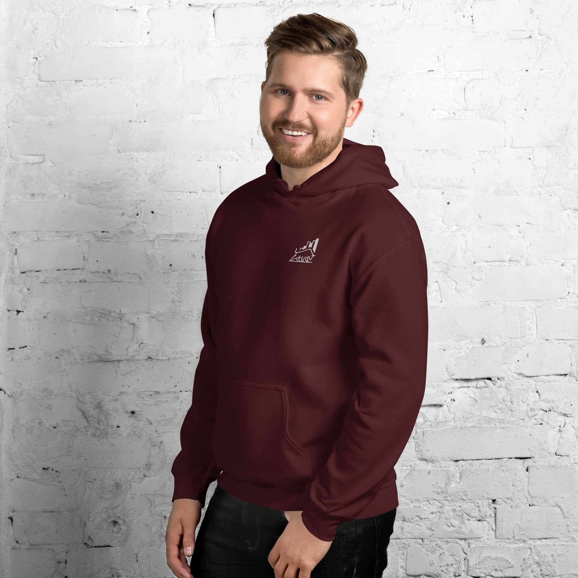 Felpa Unisex Bull market-Ricamati-Biiply-Biiply